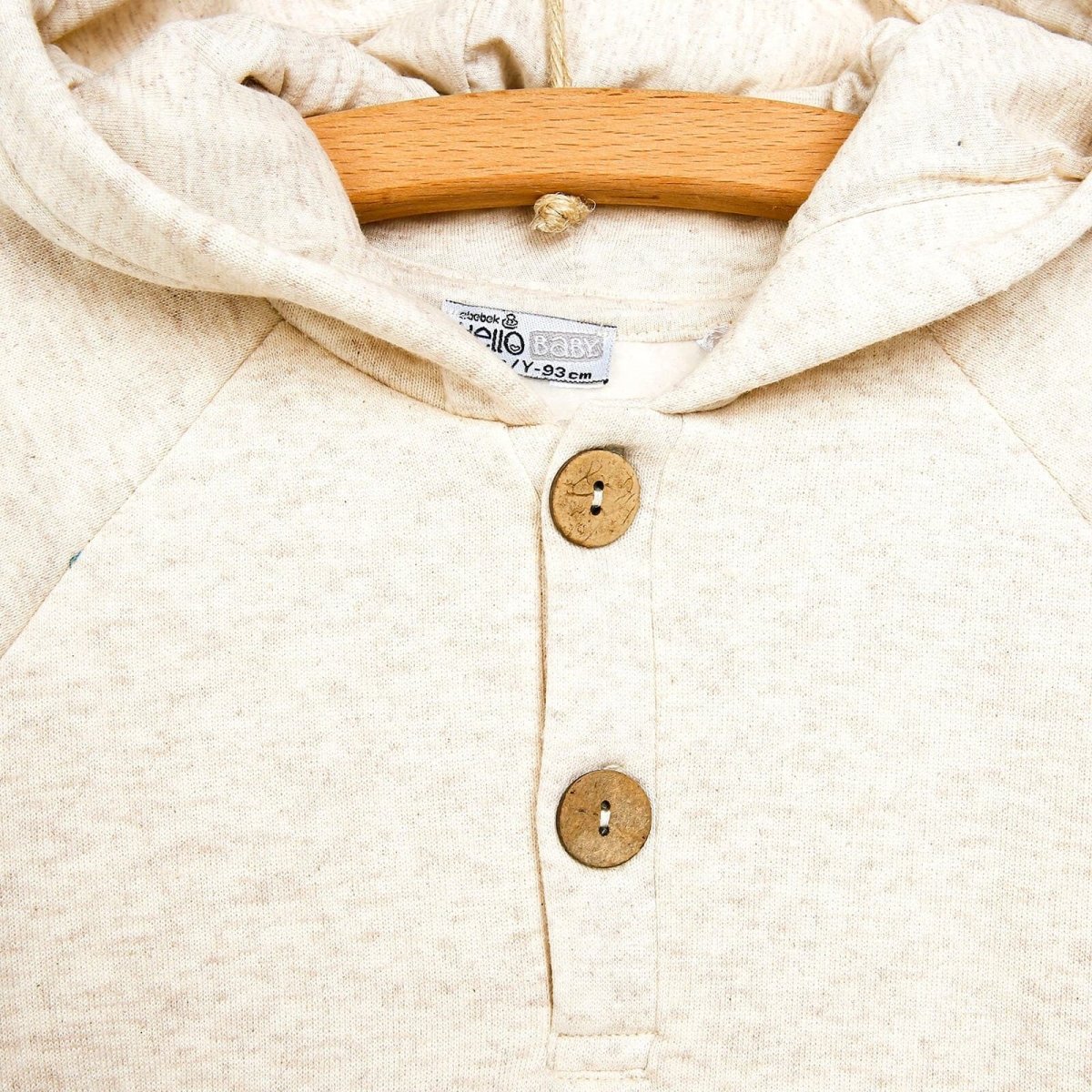 HelloBaby Basic Baby Boy Sweatshirt - Ecru - ebebek - Black Friday