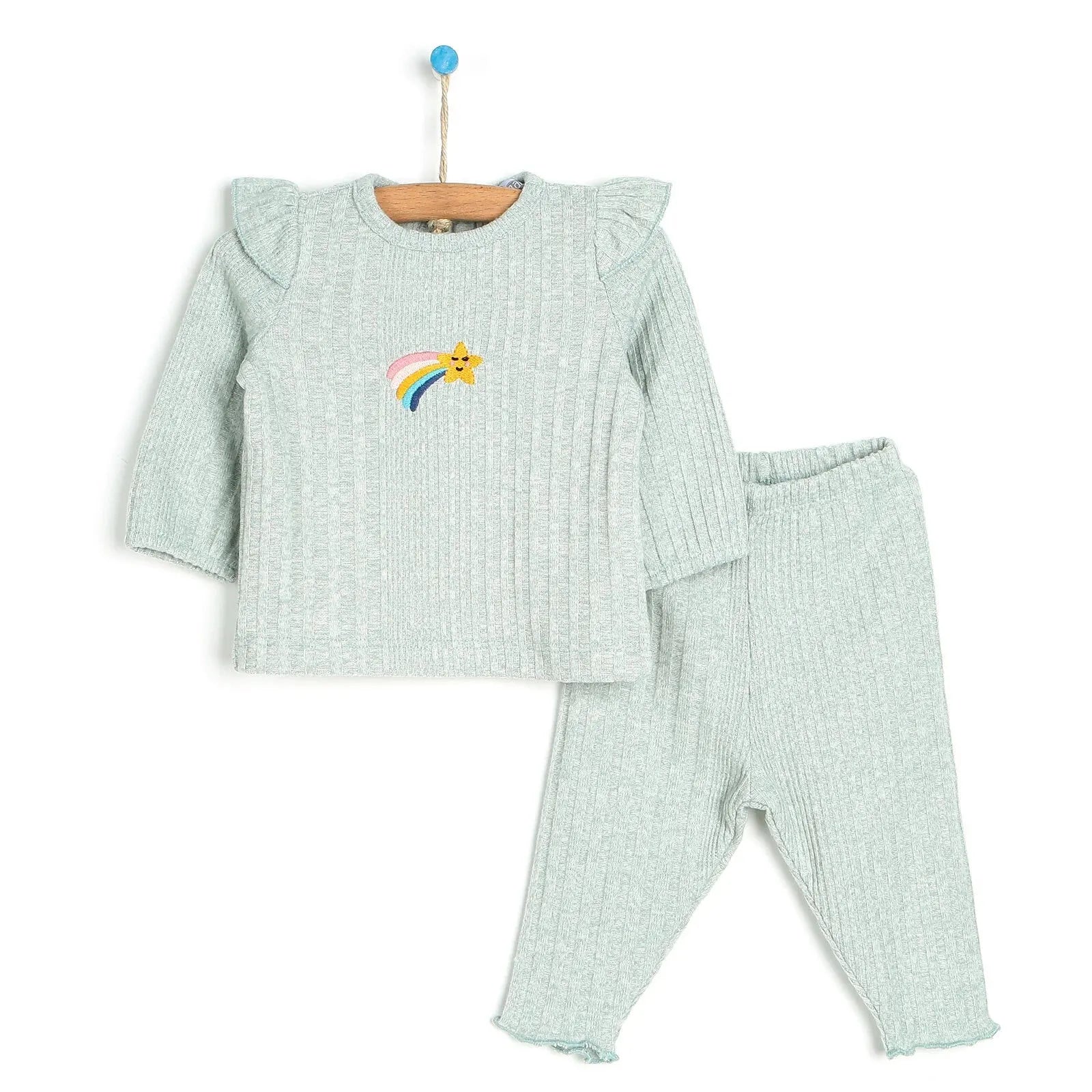 HelloBaby Basic Ruffle Off Shoulder Blouse - Tights - Multicolour - ebebek - Black Friday