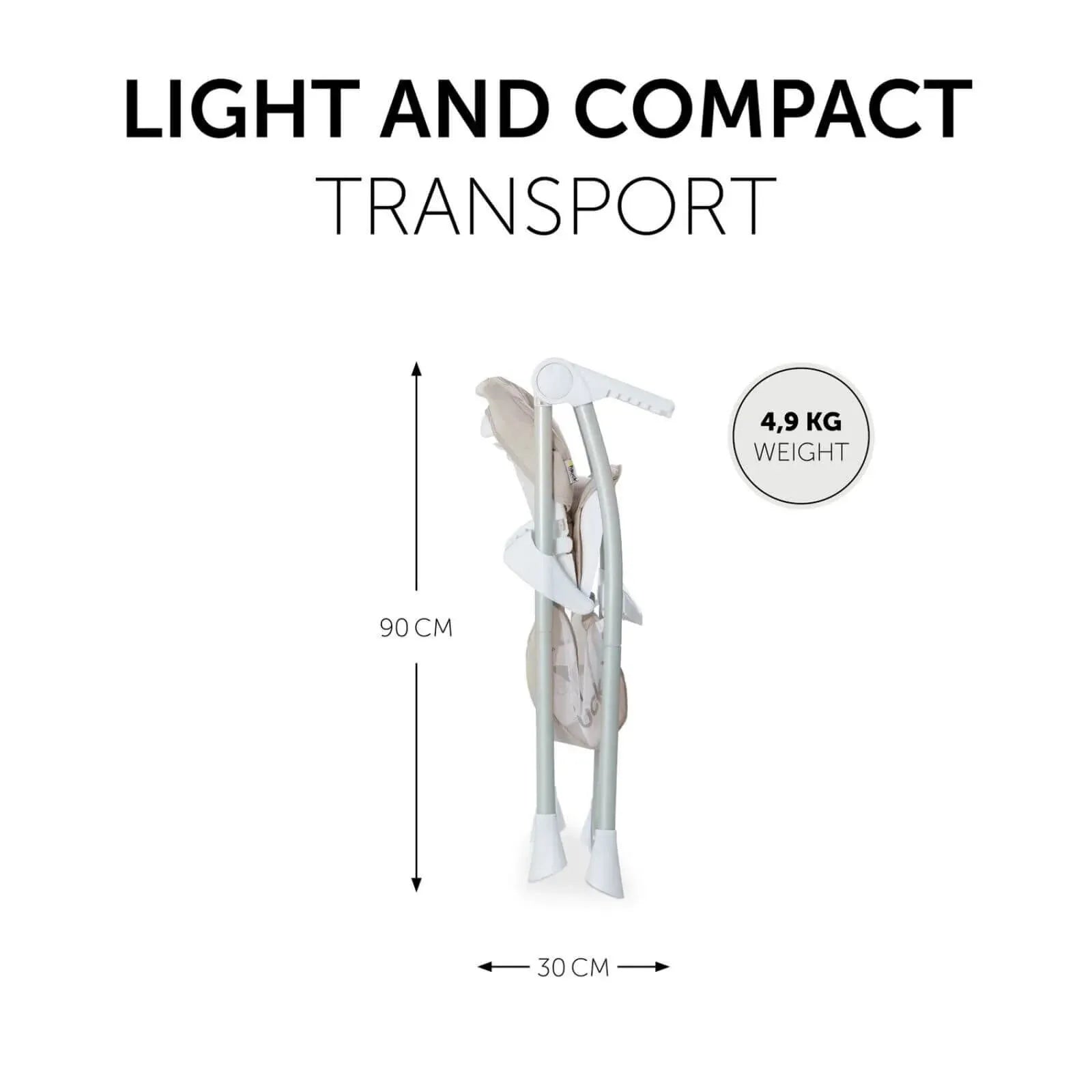 Hauck Sit N Fold Highchair - Beige - ebebek - Black Friday