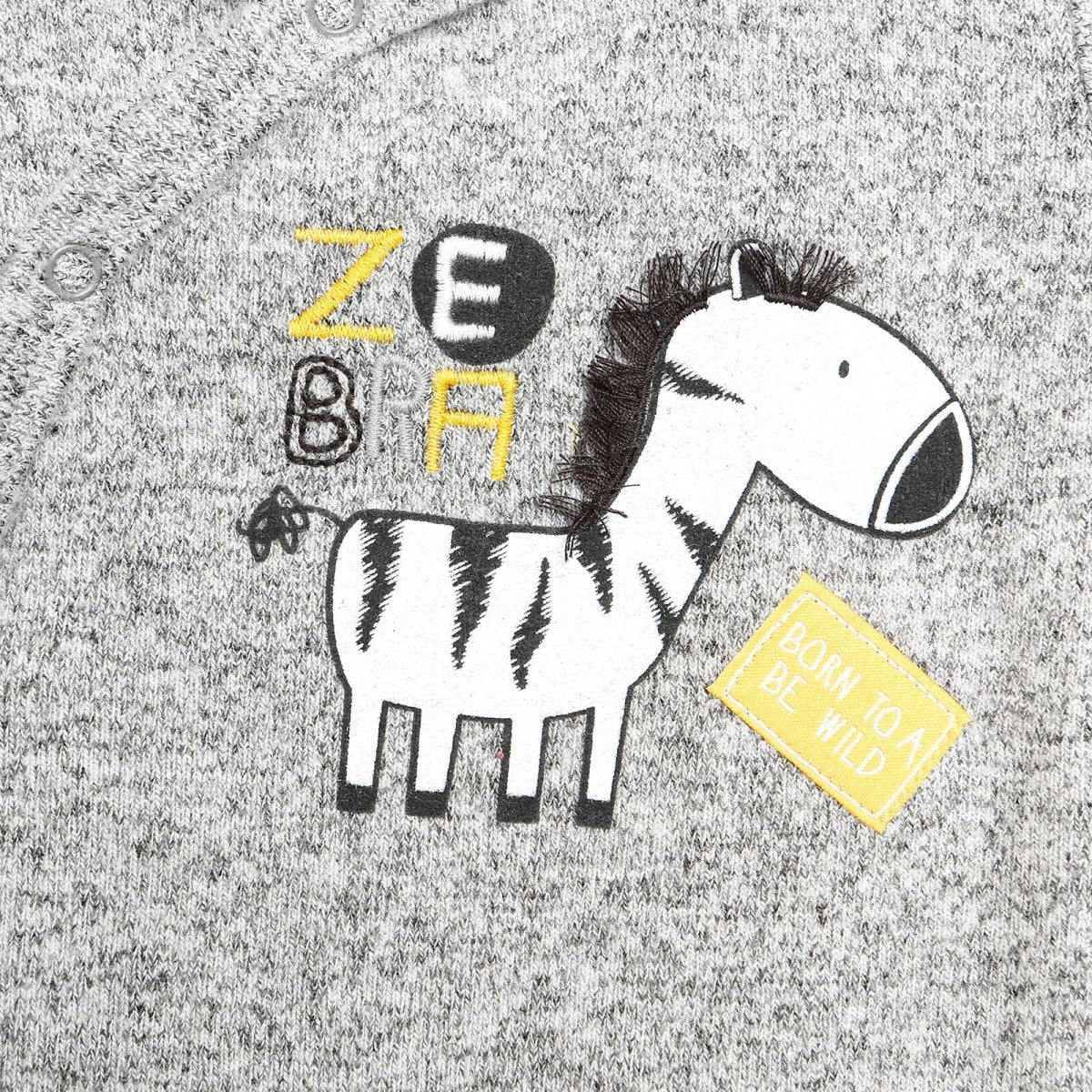 For My Baby Newborn Wild Footed Jumpsuit - Grey Melange - ebebek - Black Friday