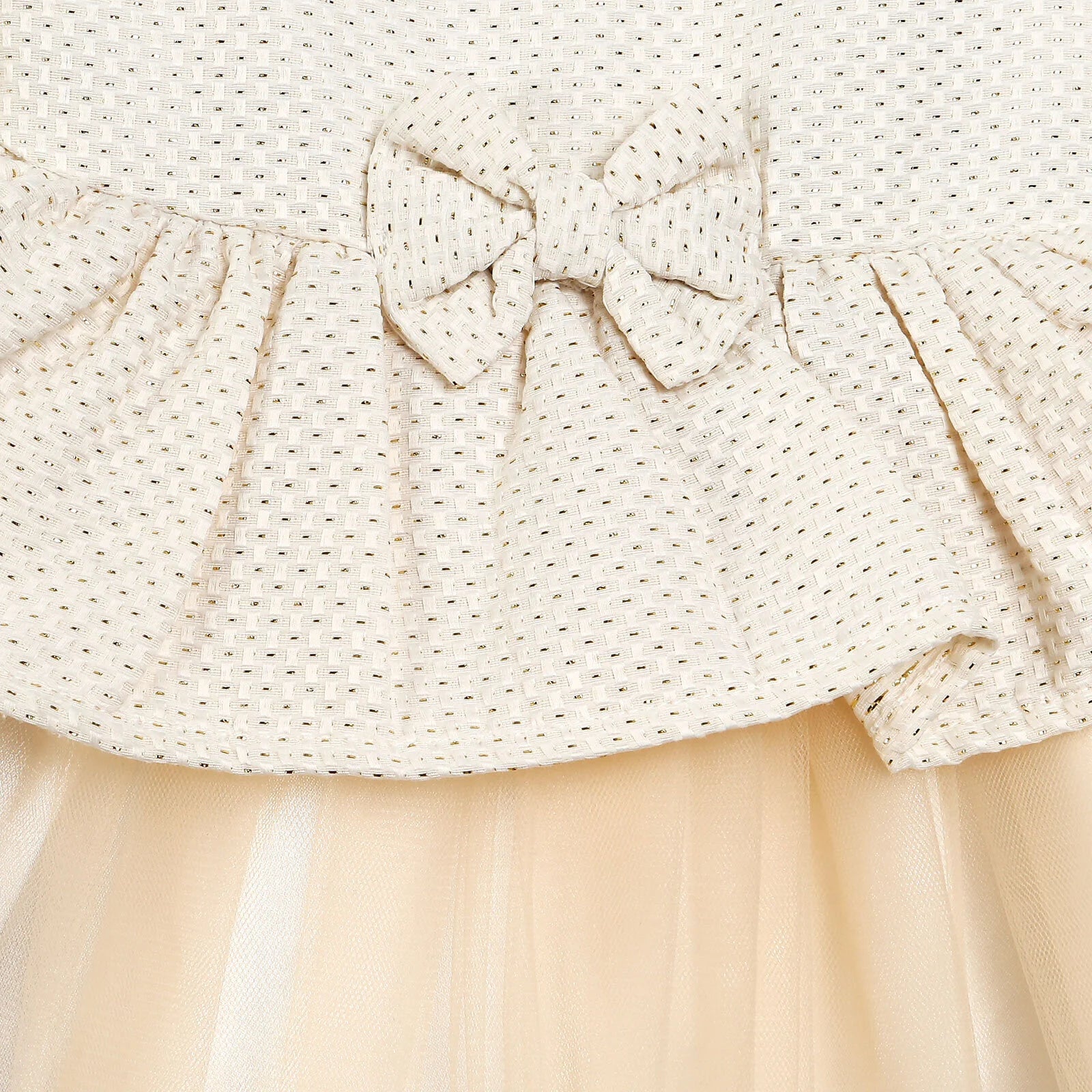 HelloBaby Basic Baby Girl Tiered Bow Spe - Ecru - ebebek - Black Friday