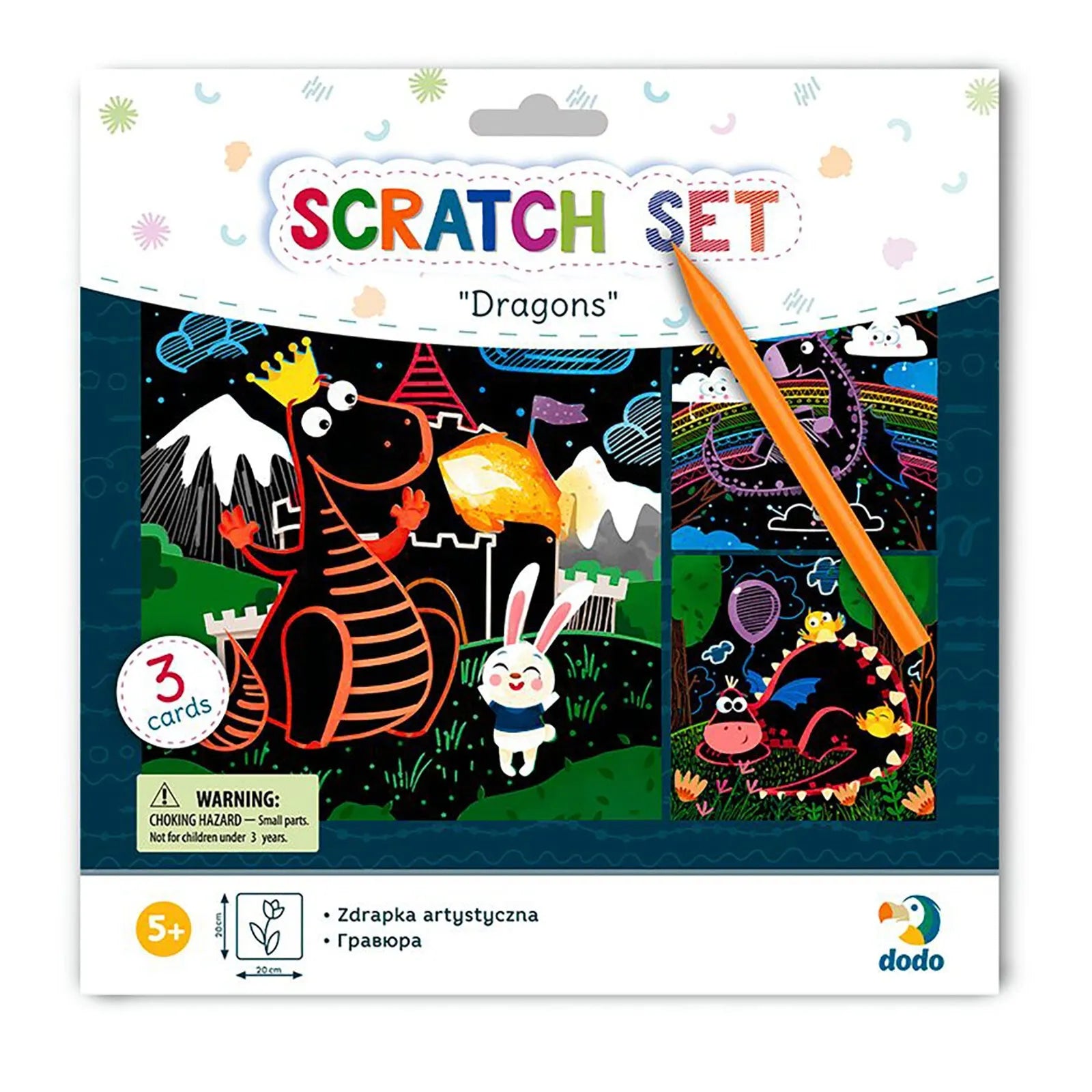 Dodo Scratch Set Dragons - ebebek - Black Friday
