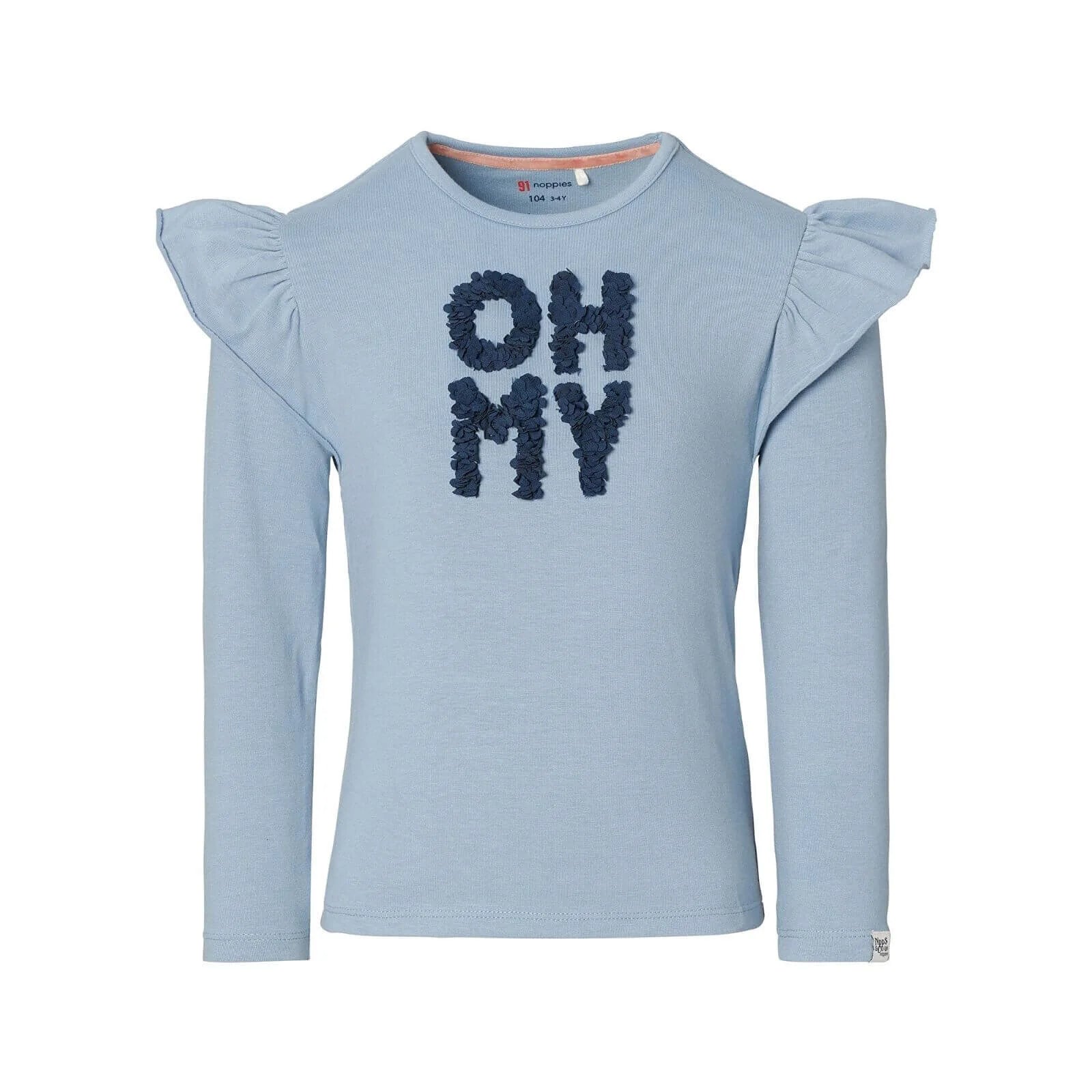 Noppies Girls T-shirt Long Sleeve Konawa - Ashley Blue - ebebek - Black Friday