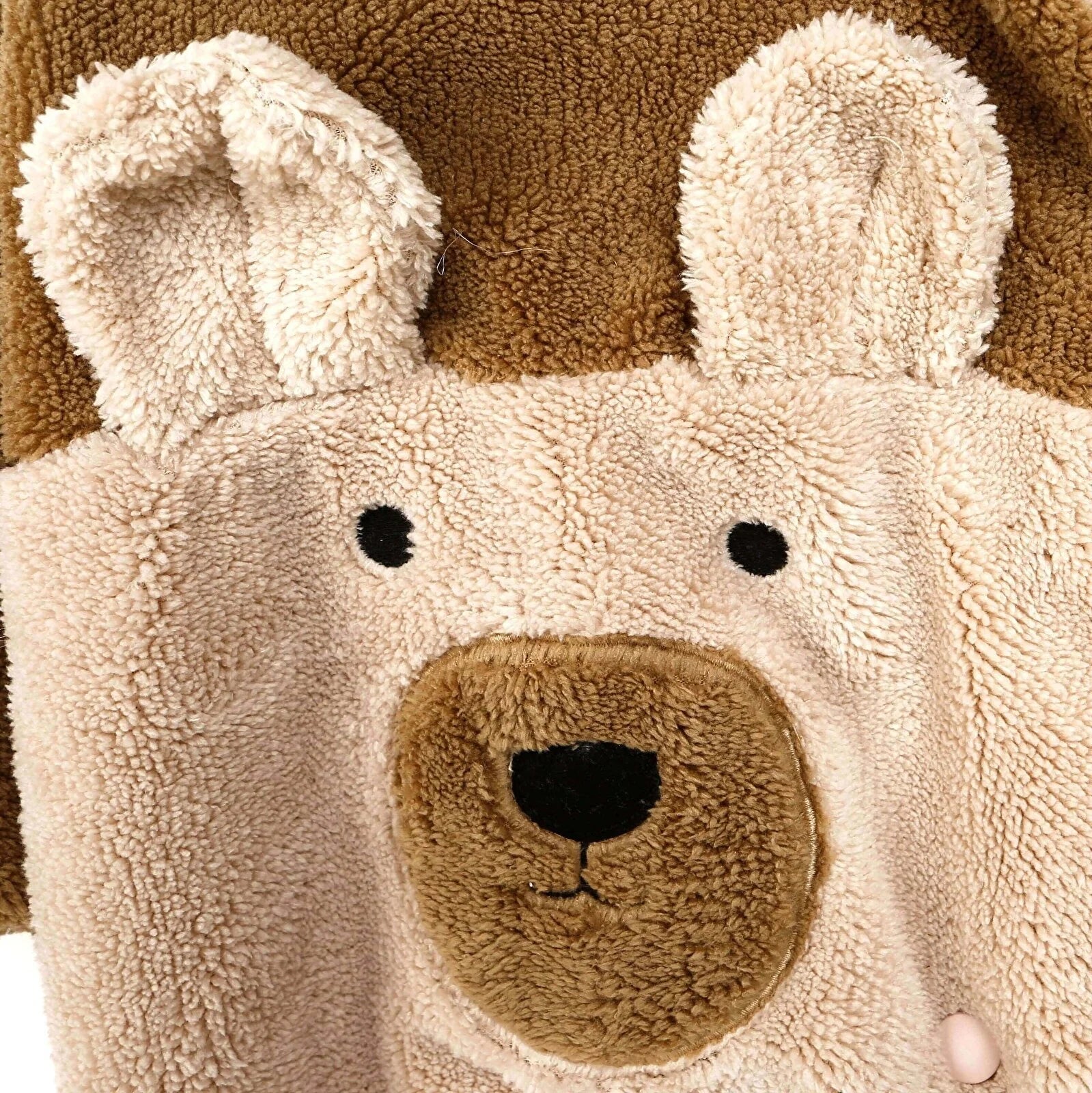 Midimod Newborn Baby Boy Cute Bear Welsoft Jumpsuit - Brown - ebebek - Black Friday