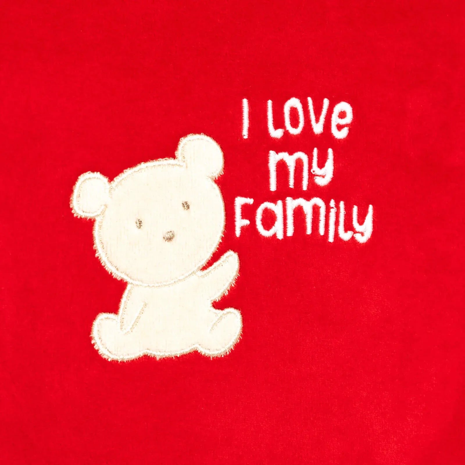 Ma Douce Newborn Velvet Footed Jumpsuit - Red - ebebek - Black Friday