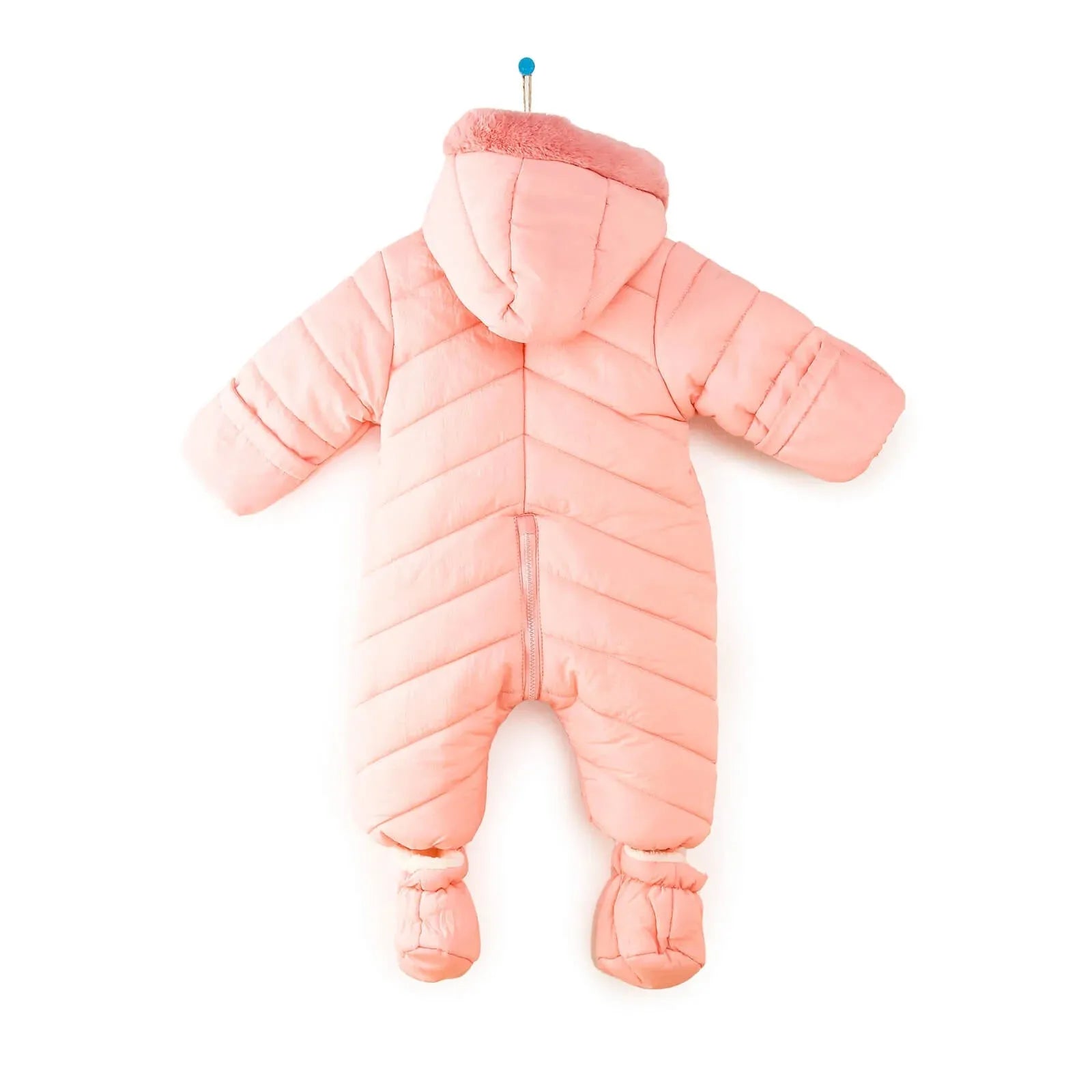 Midimod Baby Girl Quilted Snowsuit - Salmon - ebebek - Black Friday