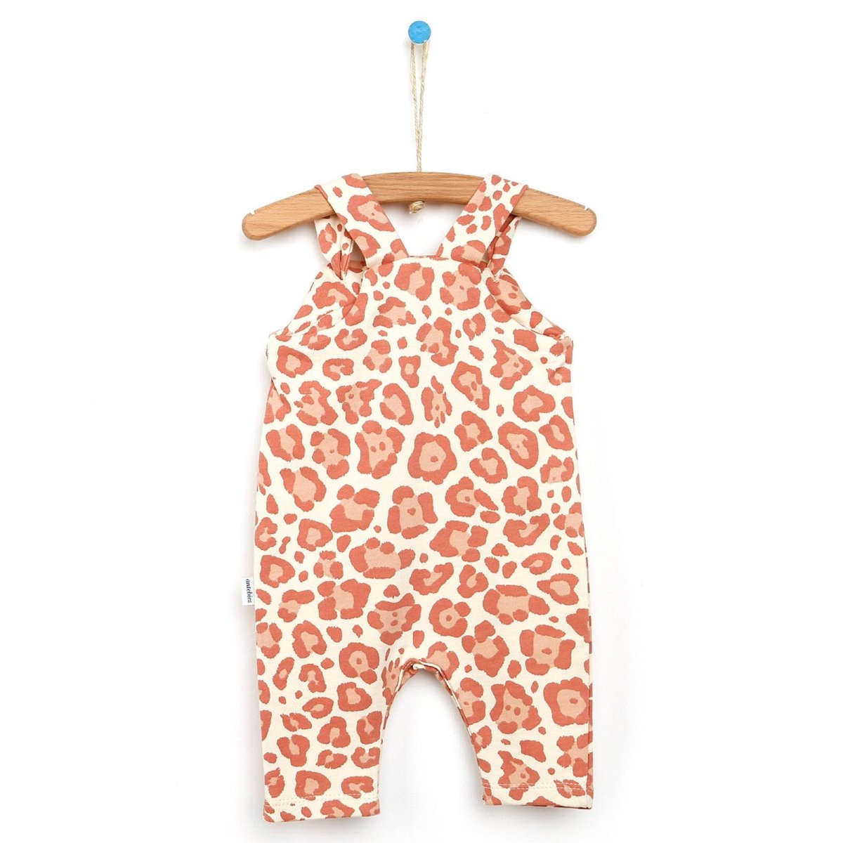 Antebies Newborn Cheetah Organic Overall - Mink - ebebek - Black Friday