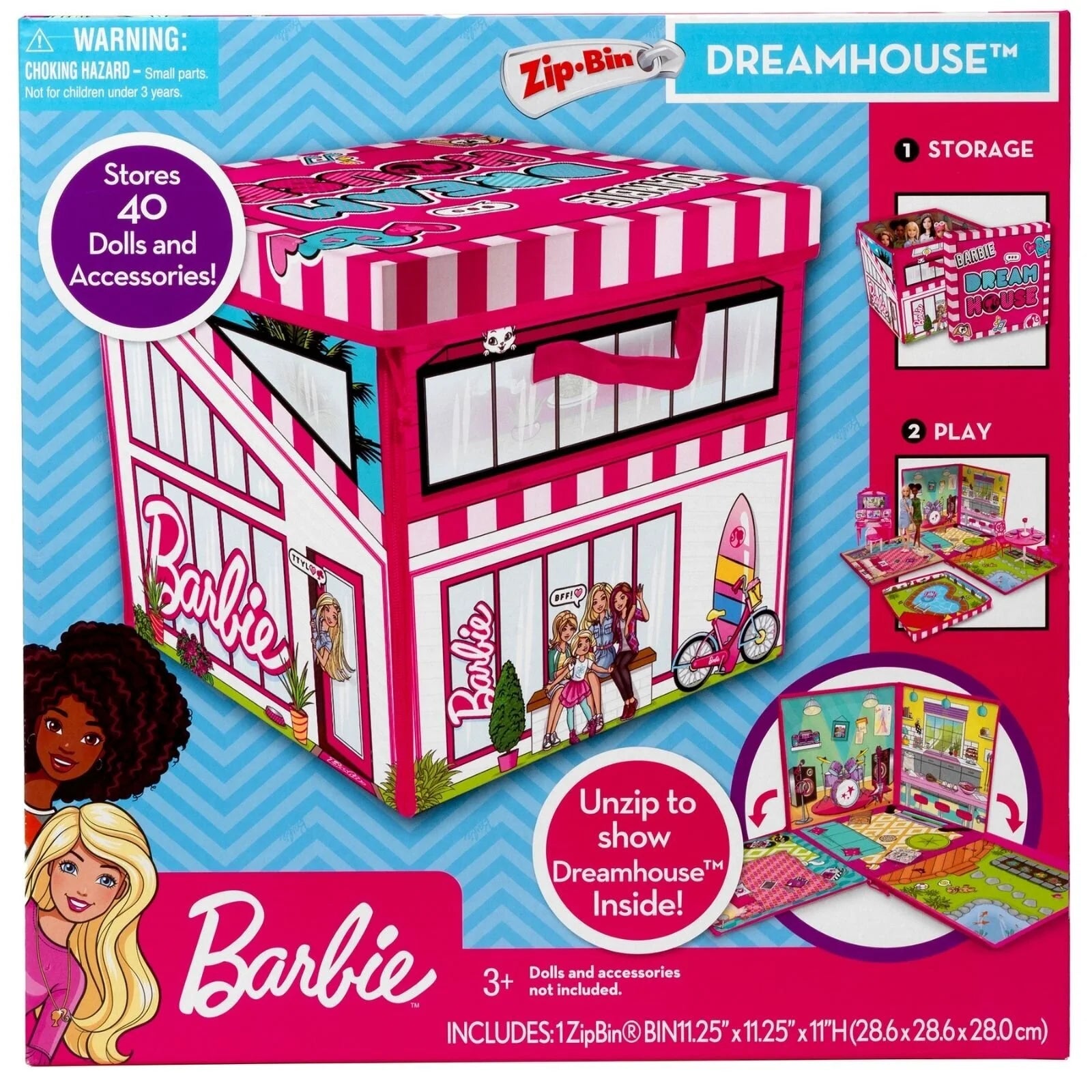 Barbie Dream House ZipBin & Playmat - ebebek - Black Friday