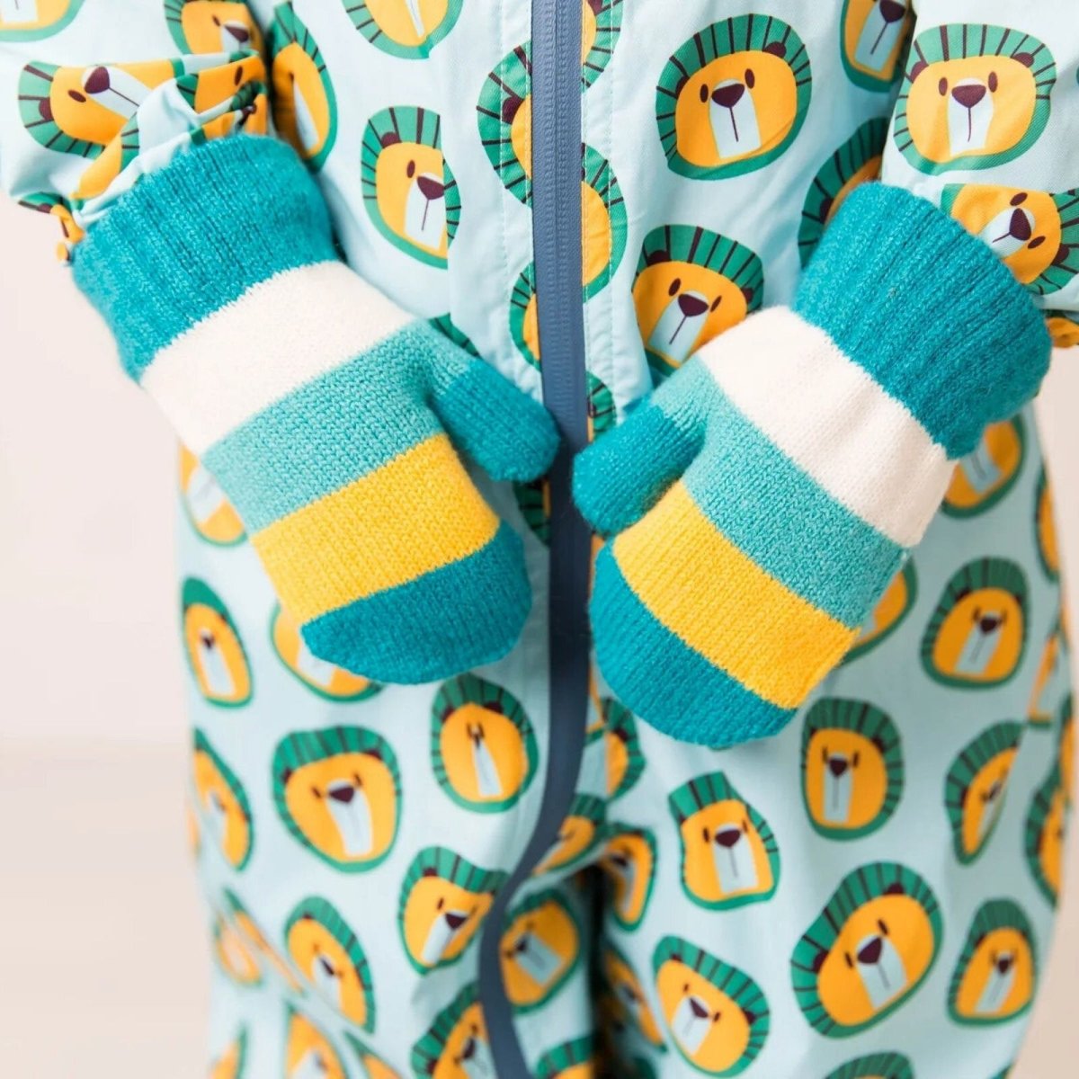 Blade & Rose Bright Striped Mittens 2 - 6 Years Blue/Red/Yellow - ebebek - Black Friday