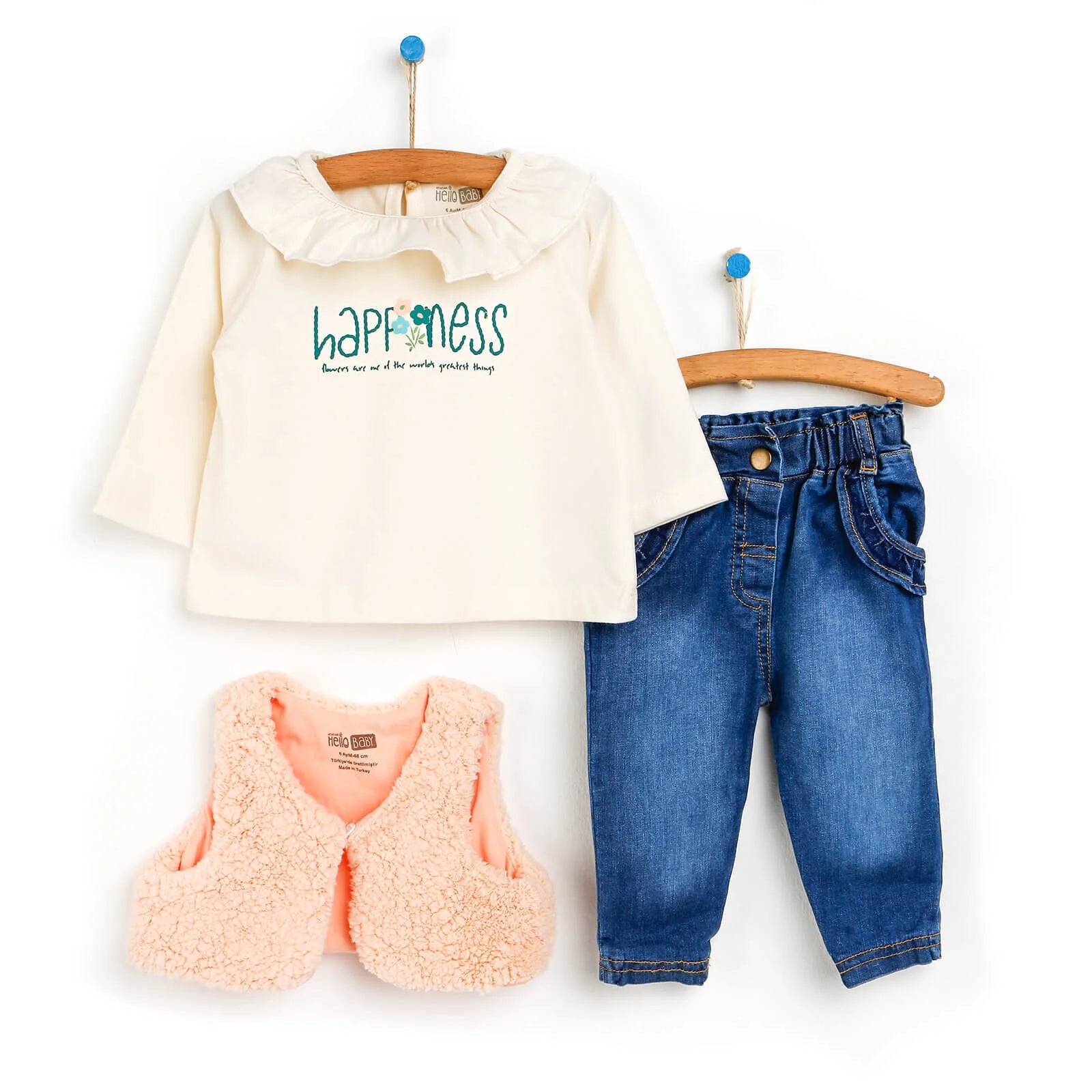 HelloBaby Sweatshirt - Vest - Bottom - Beige - ebebek - Black Friday