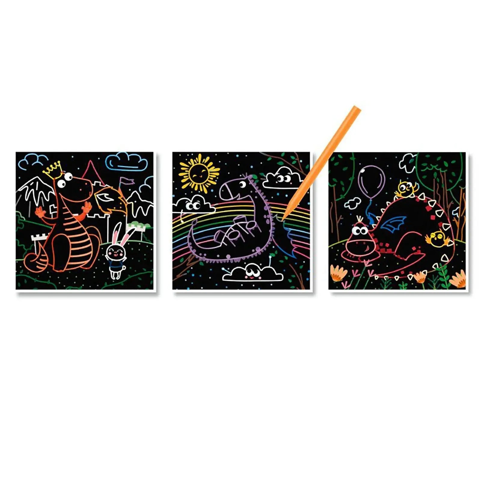 Dodo Scratch Set Dragons - ebebek - Black Friday