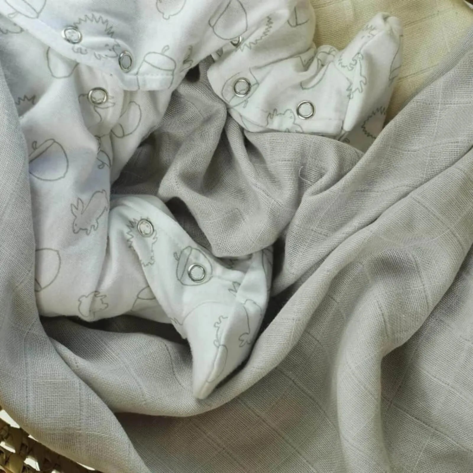 MuslinZ 12 Pack Muslin Squares 70x70cm - Grey - ebebek - Black Friday