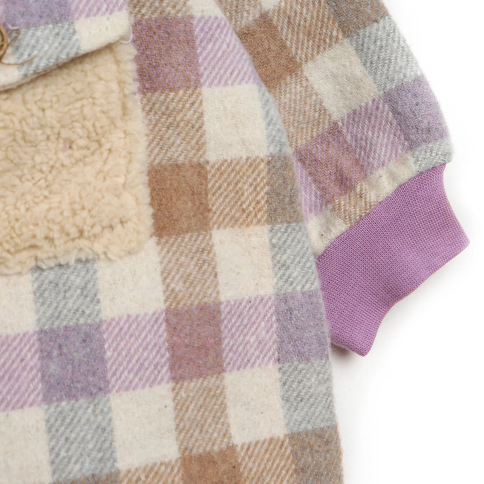 Bebbek Newborn Lumberjack Hooded Jumpsuit - Purple - ebebek - Black Friday