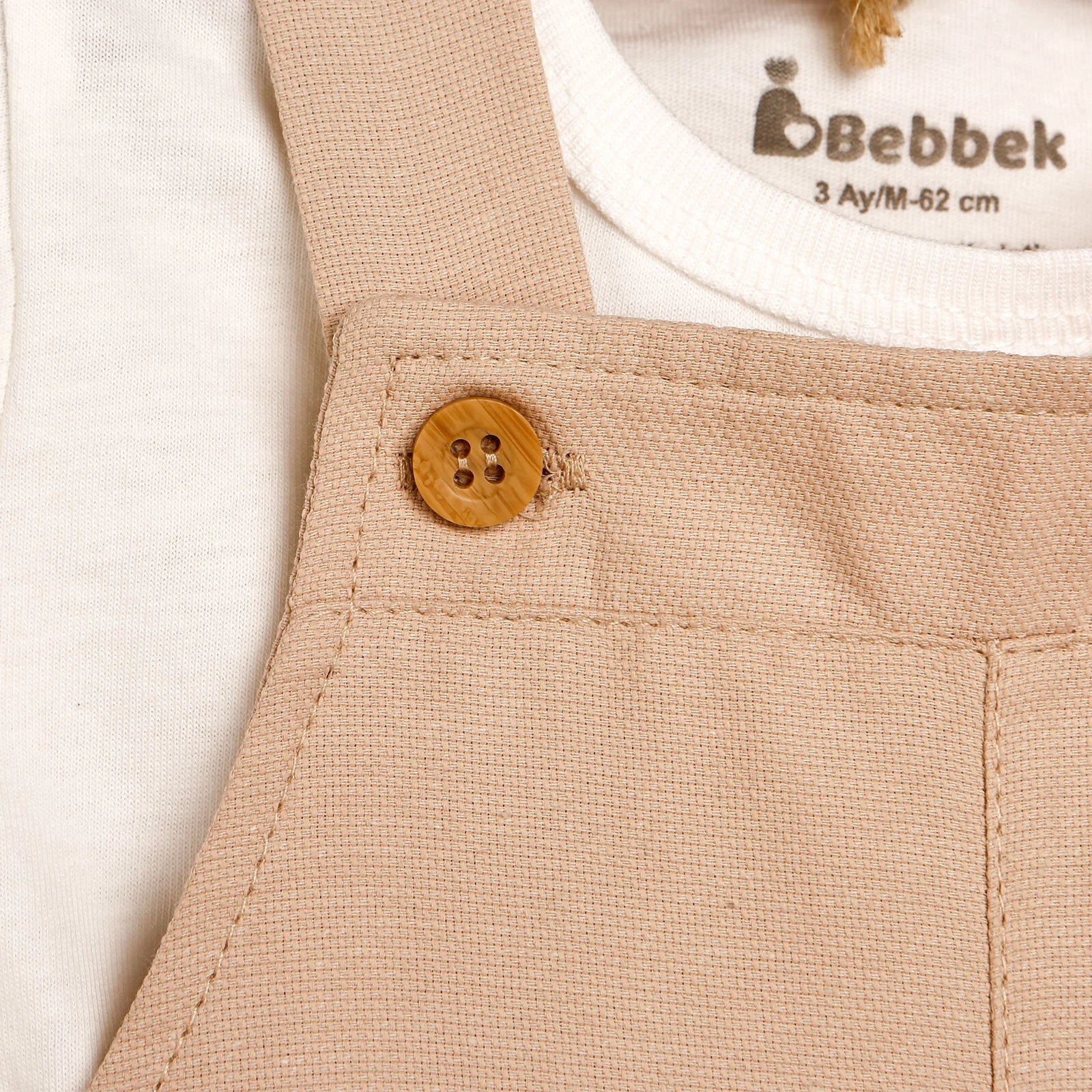 Bebbek Newborn Salling Theme Overall - T-shirt Set - Ecru - ebebek - Black Friday