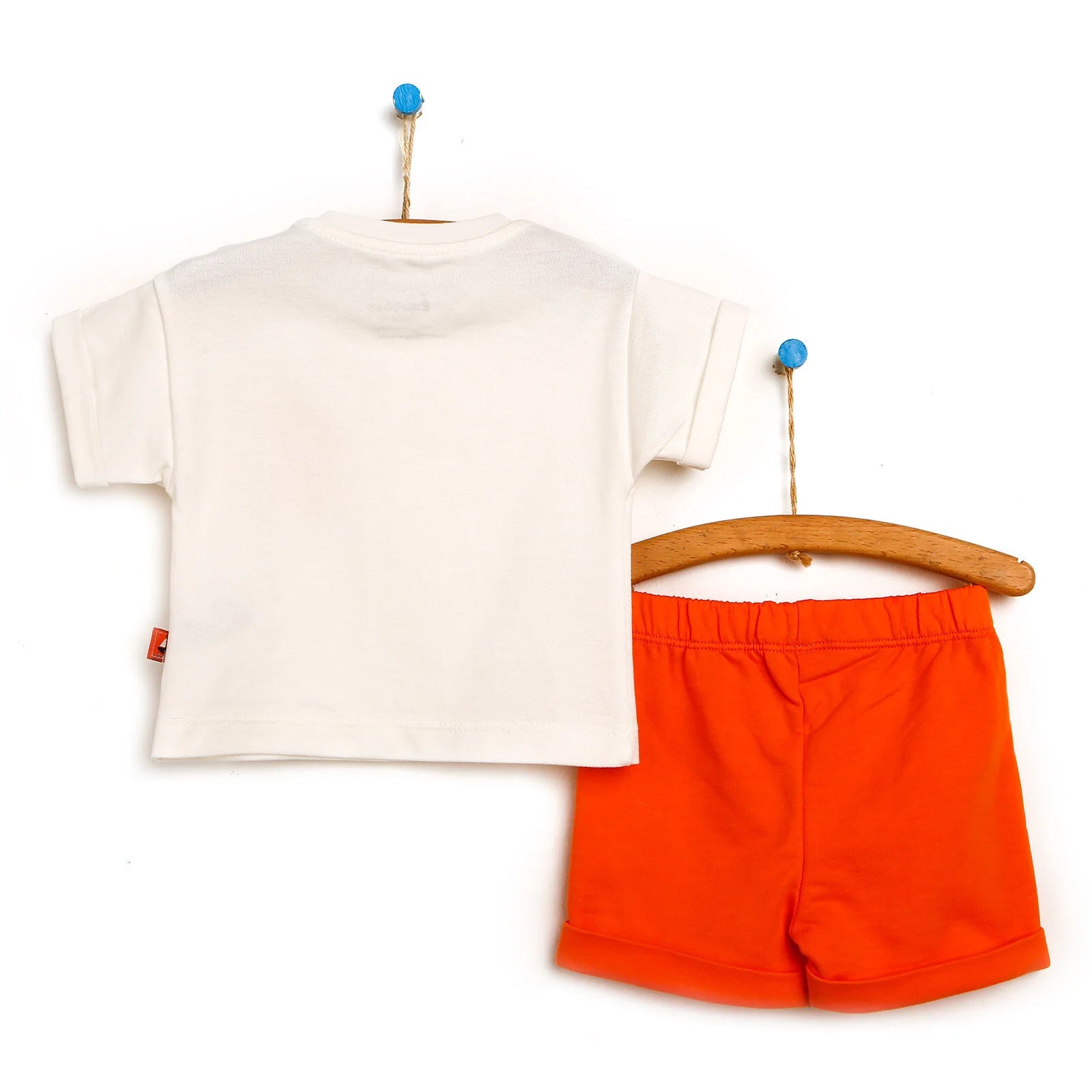 Bebbek Newborn Salling Theme 2 Piece Tshirt - Shorts Set - White - ebebek - Black Friday