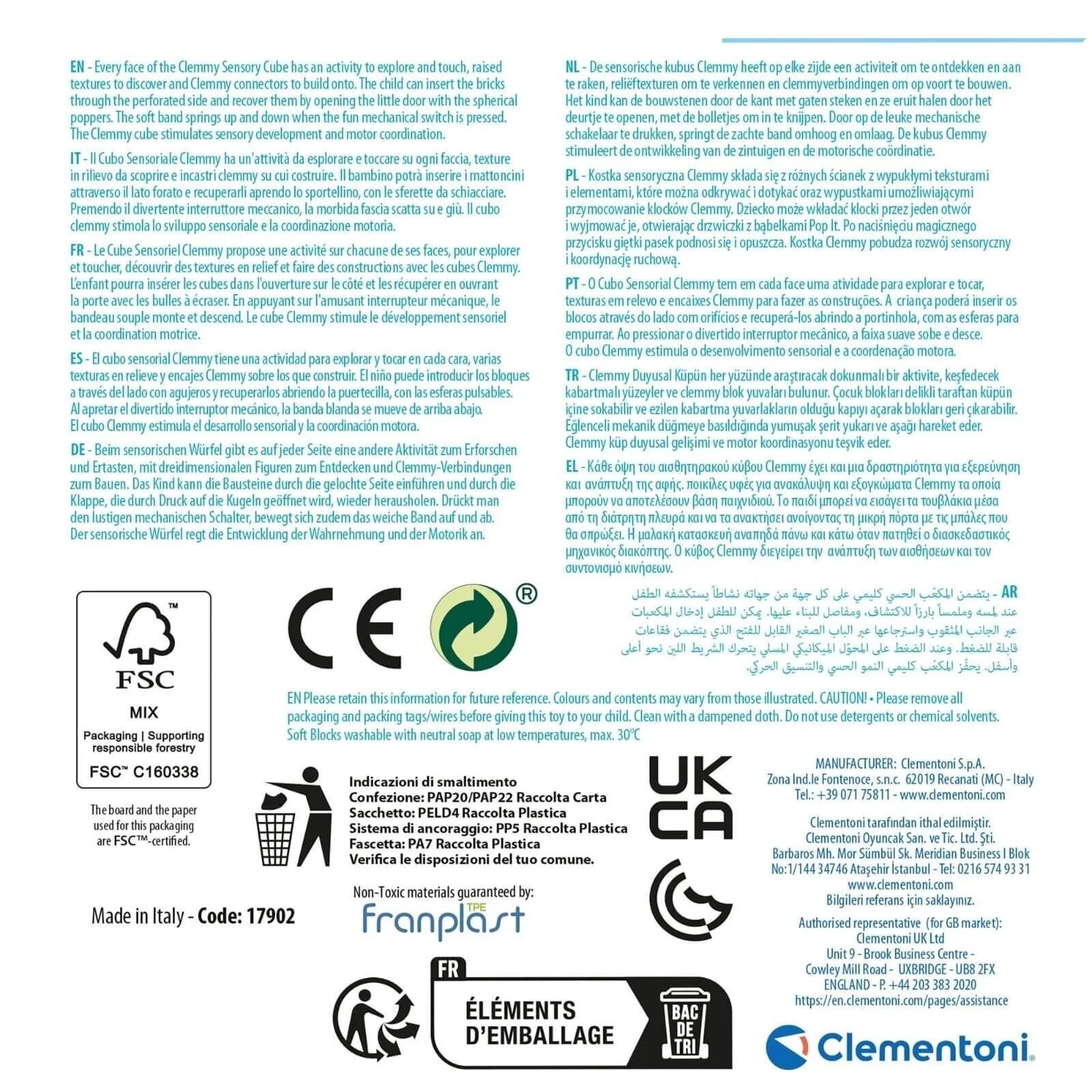 Soft Clemmy - Sensory Activity Cube - ebebek - Black Friday