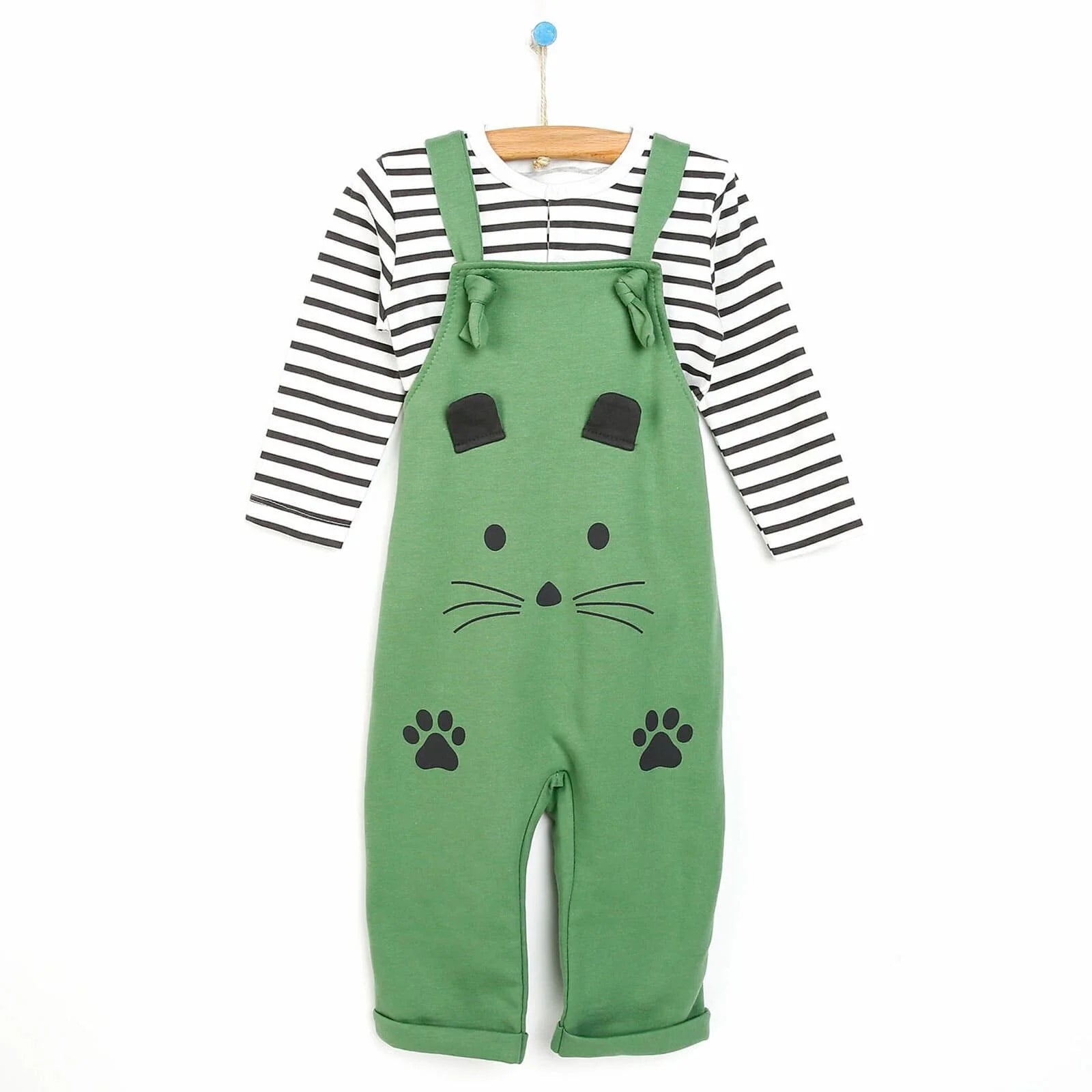 Bebbek Newborn Animals Holiday Overall - Green - ebebek - Black Friday