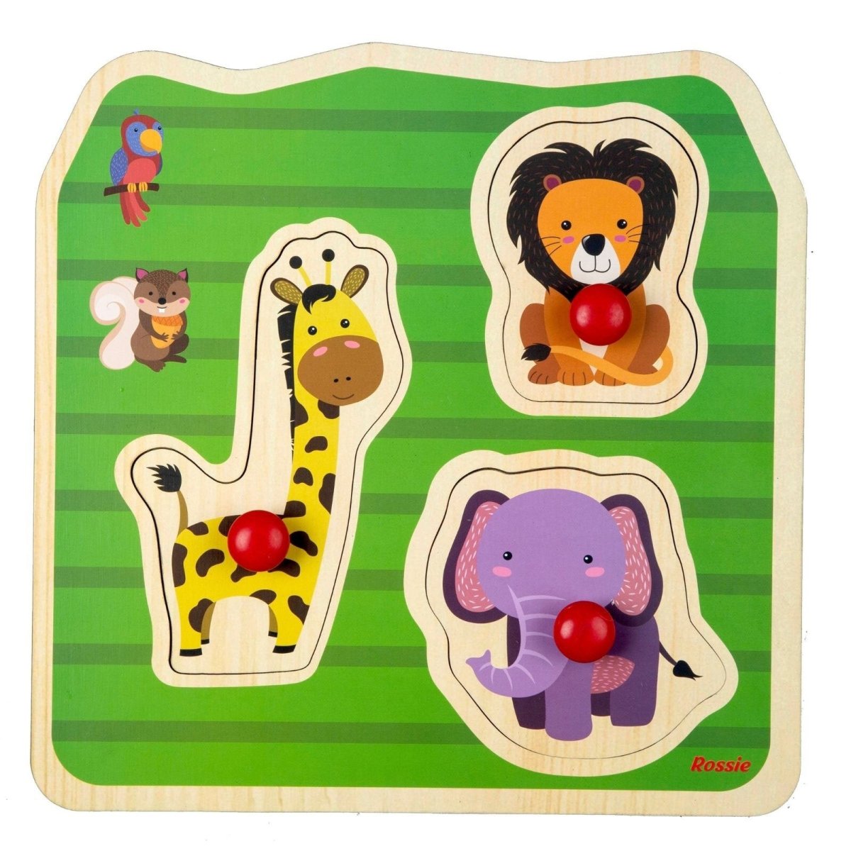 Rossie Wood First Puzzle - Wild Animals - ebebek - Black Friday