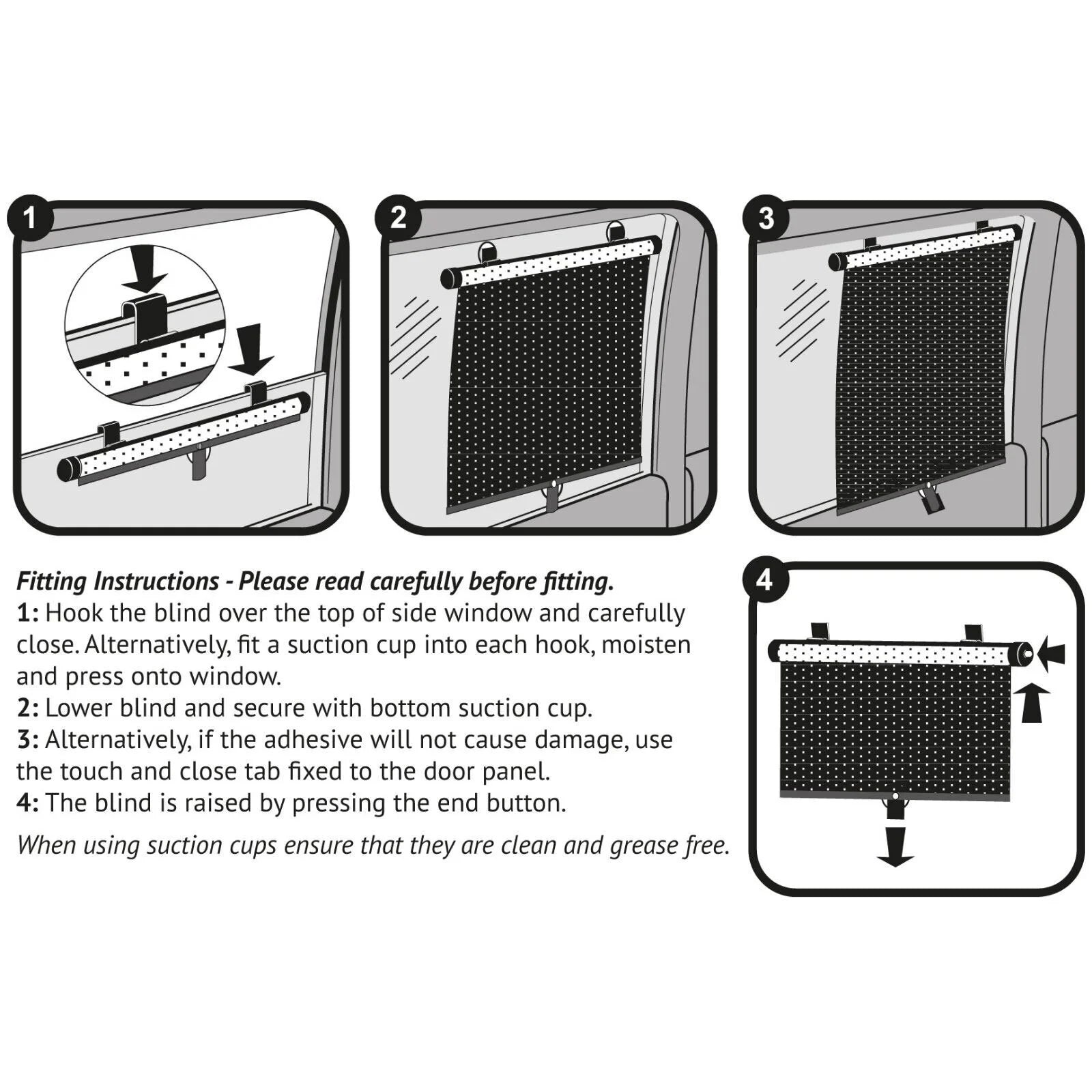 Clippasafe Twin Roller Blinds for the Car - ebebek - Black Friday