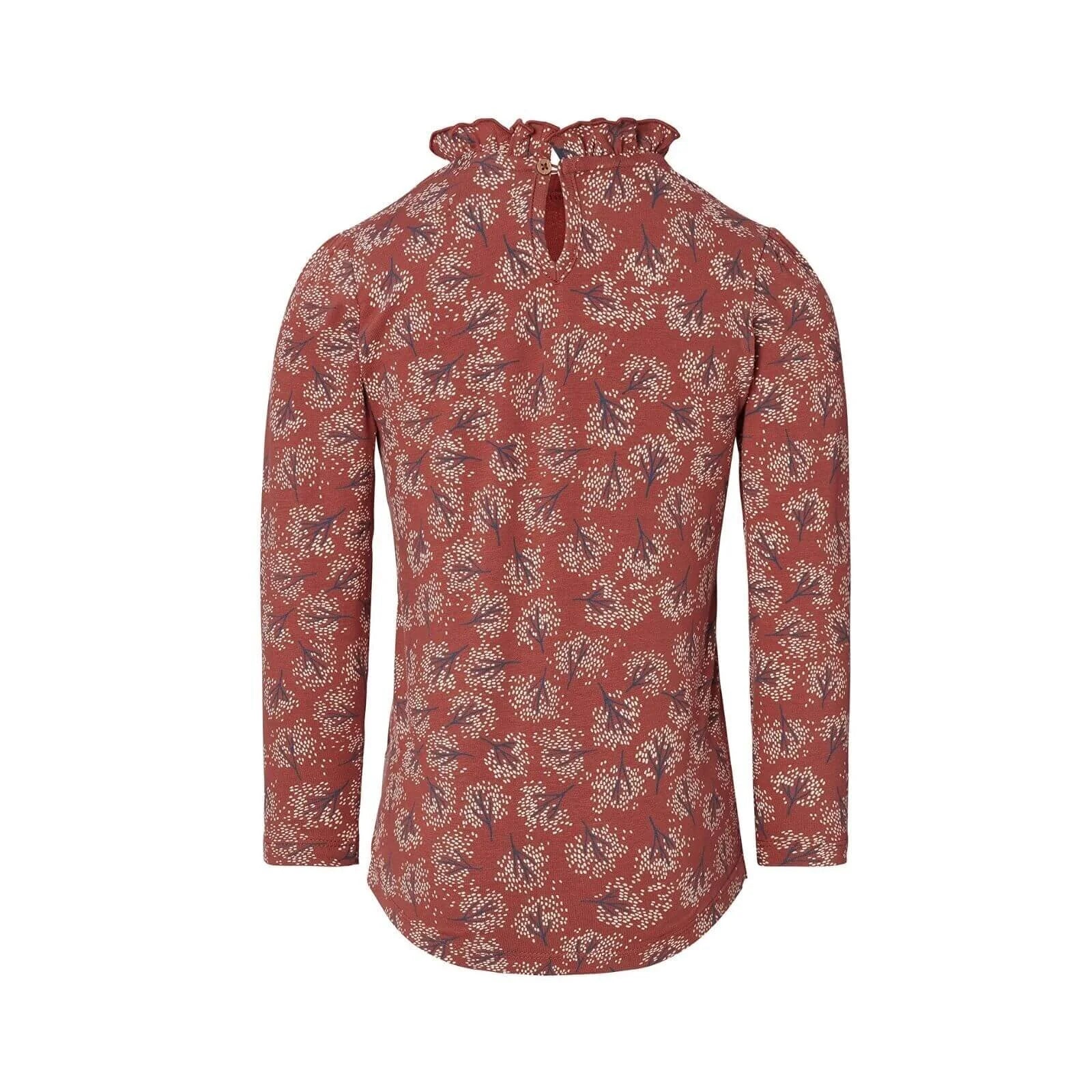 Noppies Girls T-shirt Long Sleeve Kosciusko Allover Print - Henna - ebebek - Black Friday