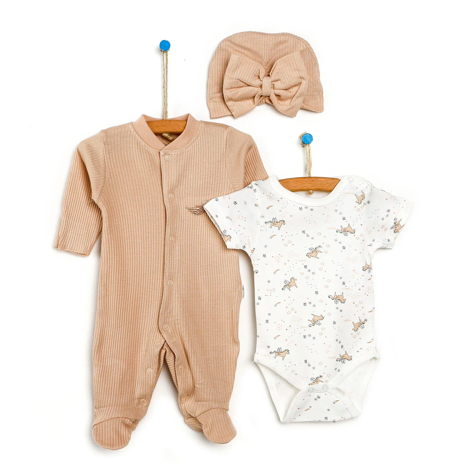 Bebetto Newborn Jumpsuit - Body - Hat - ebebek - Black Friday