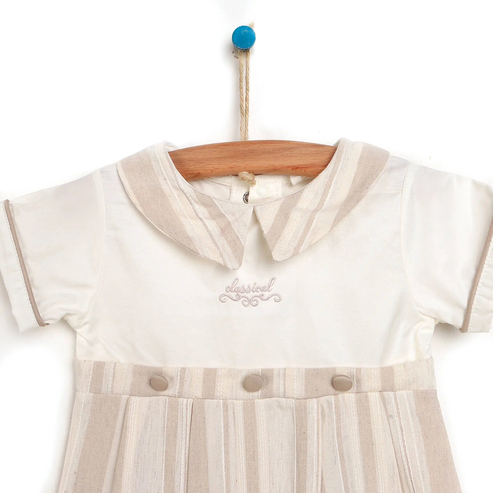 Bebbek Short Romper - Beige - ebebek - Black Friday