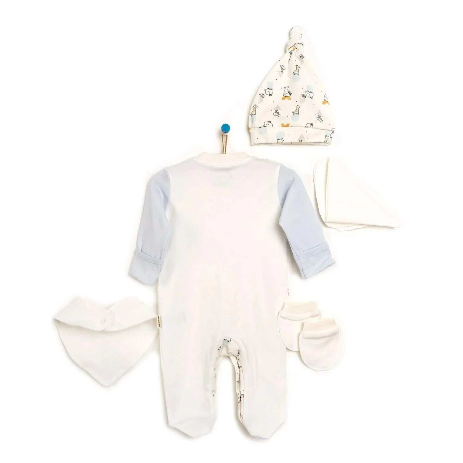 Bebbek Baby Boy 5 Pcs Newborn Starter Set - Blue - ebebek - Black Friday