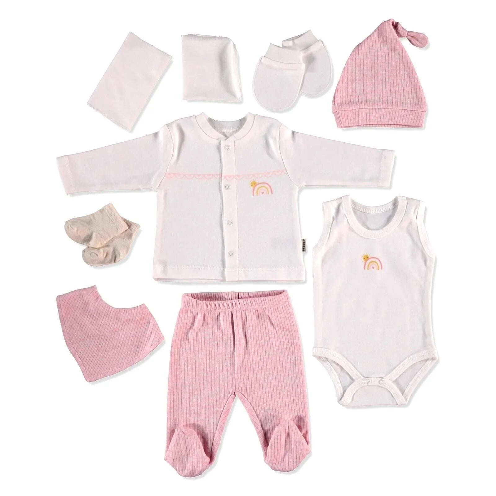 Bebbek Baby Girl 10 Pcs Newborn Starter Set - Pink - ebebek - Black Friday