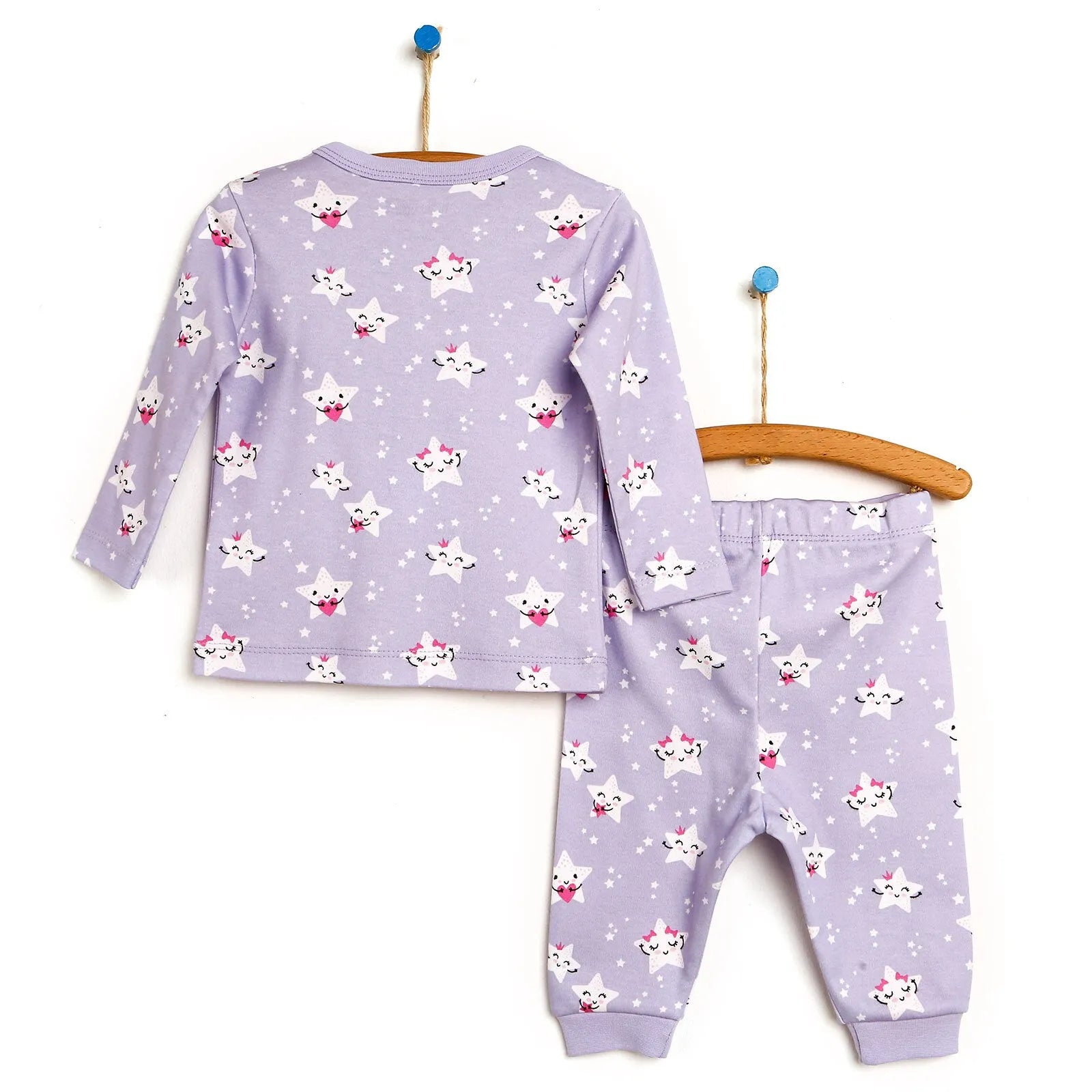 HelloBaby Basic Baby Girl Pyjamas Set - Lilac - ebebek - Black Friday