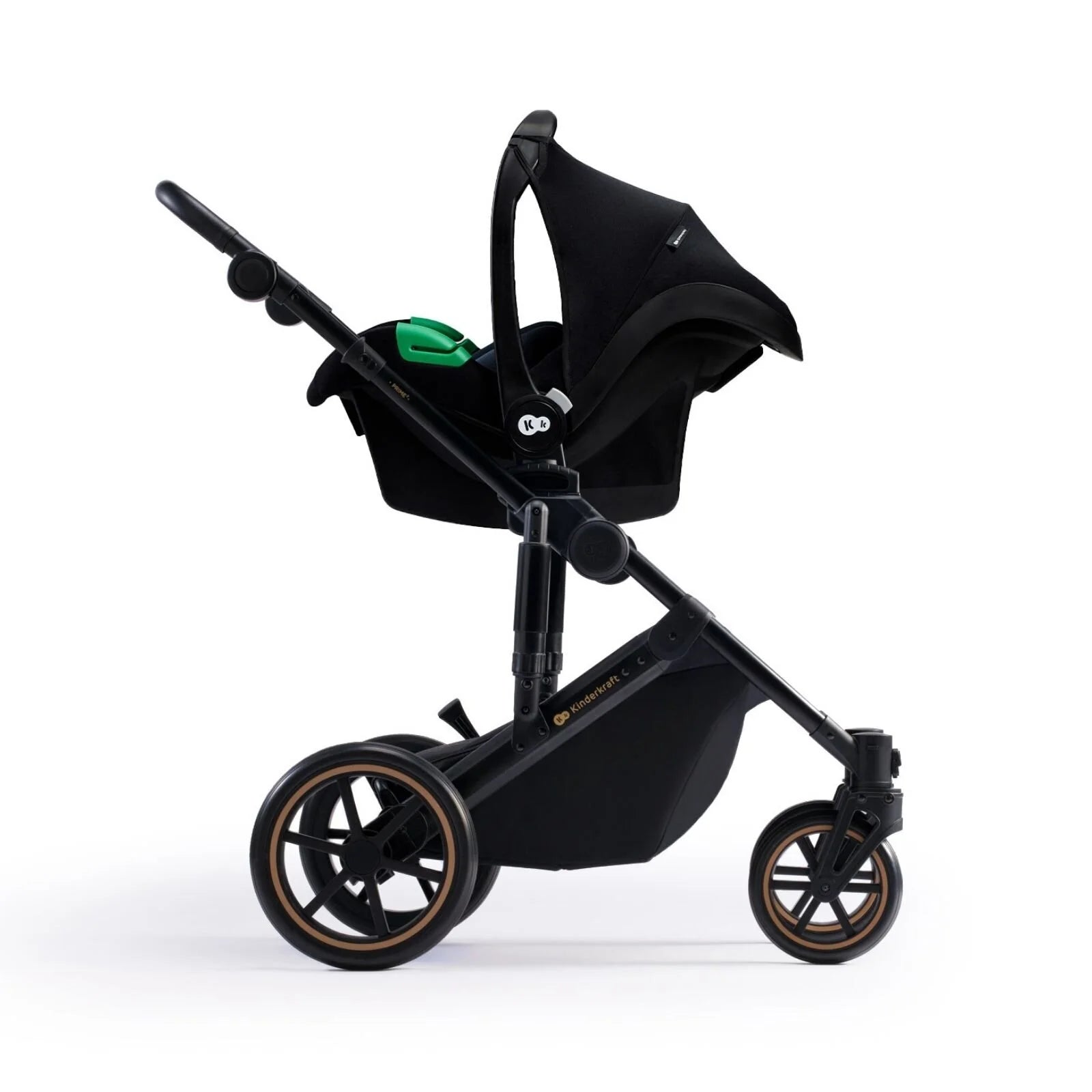 Kinderkraft 3 - in - 1 Mink Pro Prime 2 Travel System with Car Seat - Venezian Black - ebebek - Black Friday