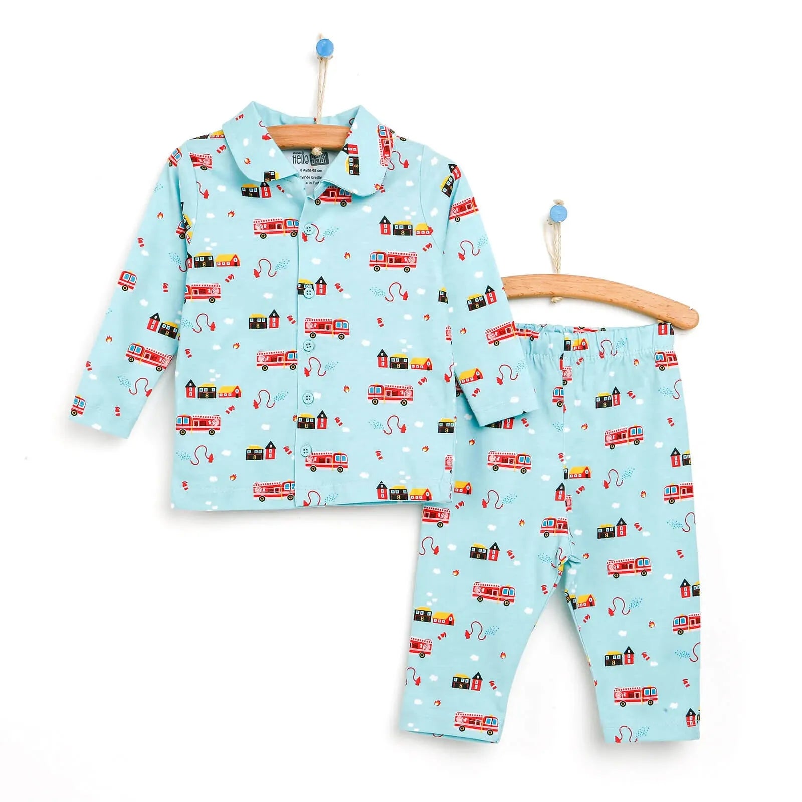 HelloBaby Basic Baby Boy Pyjamas Set - Dark Blue - ebebek - Black Friday
