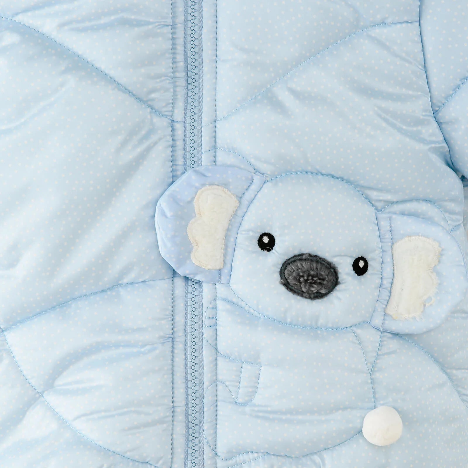 Midimod Baby Girl Coat with Ears - Blue - ebebek - Black Friday