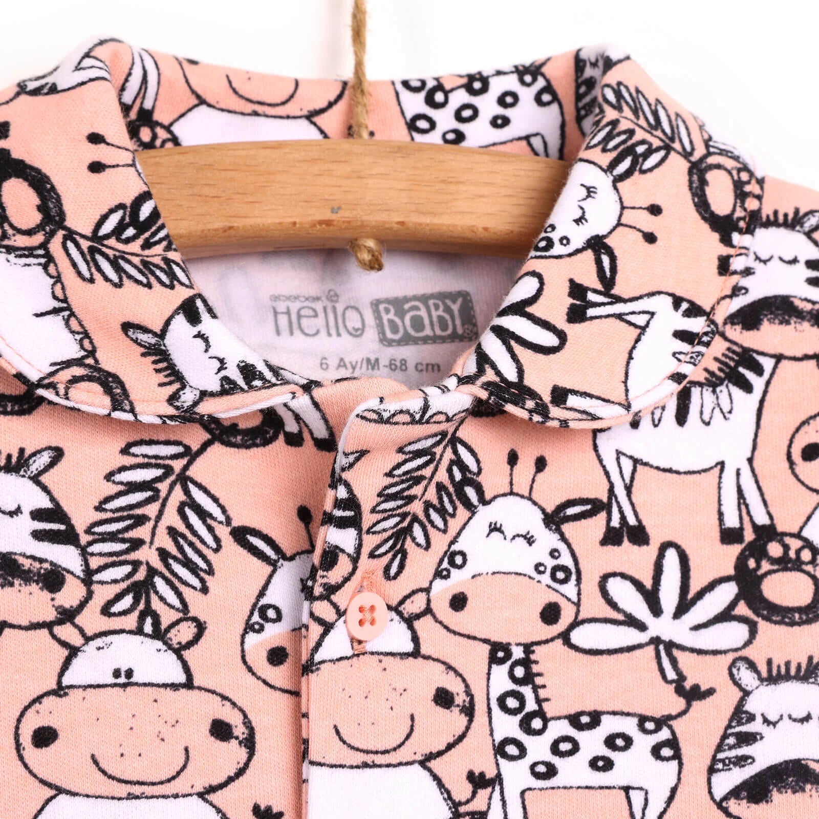 HelloBaby Baby Girl Shirt Collar Pyjamas - ebebek - Black Friday