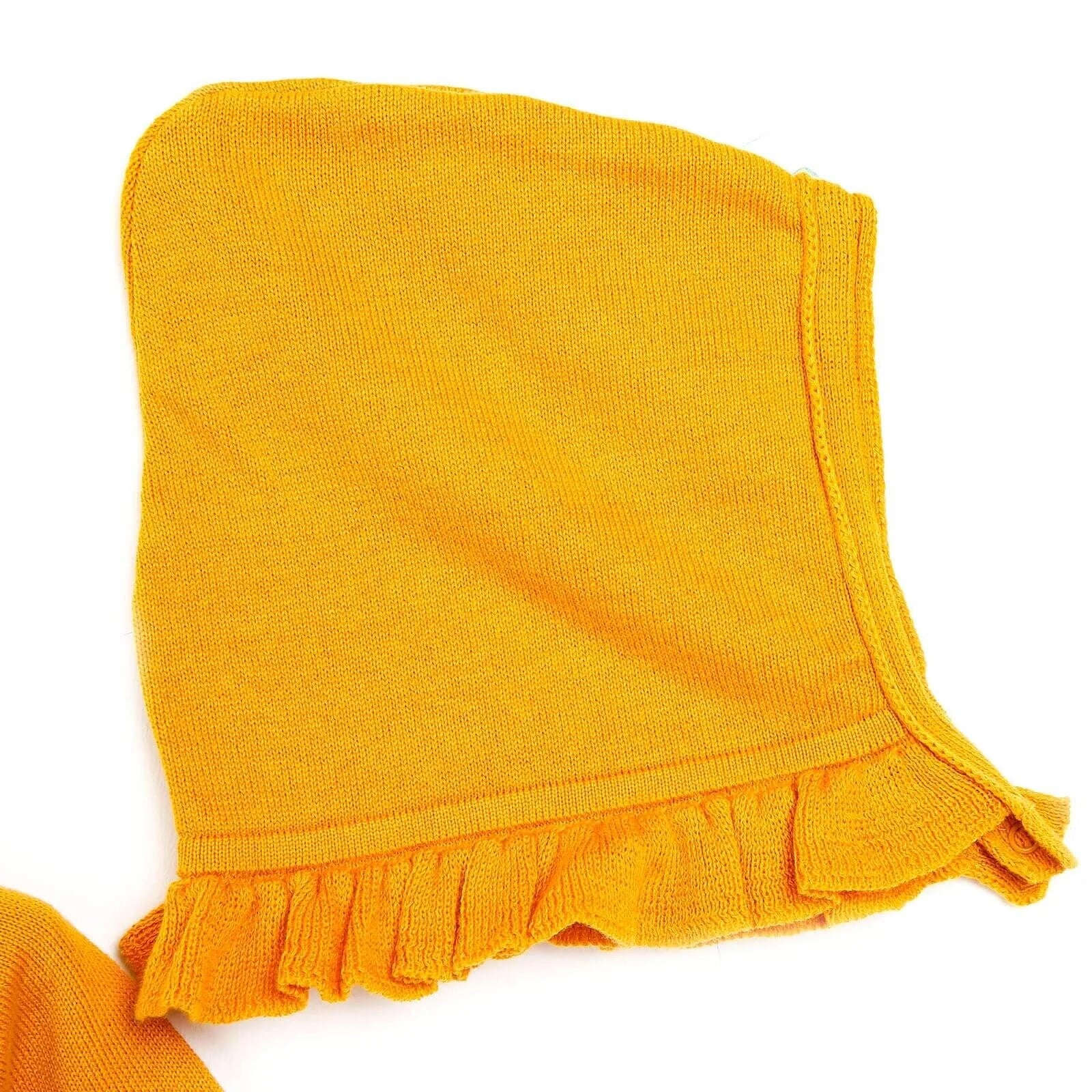 HelloBaby Newborn Knit Ruffled Jumpsuit - Mustard - ebebek - Black Friday