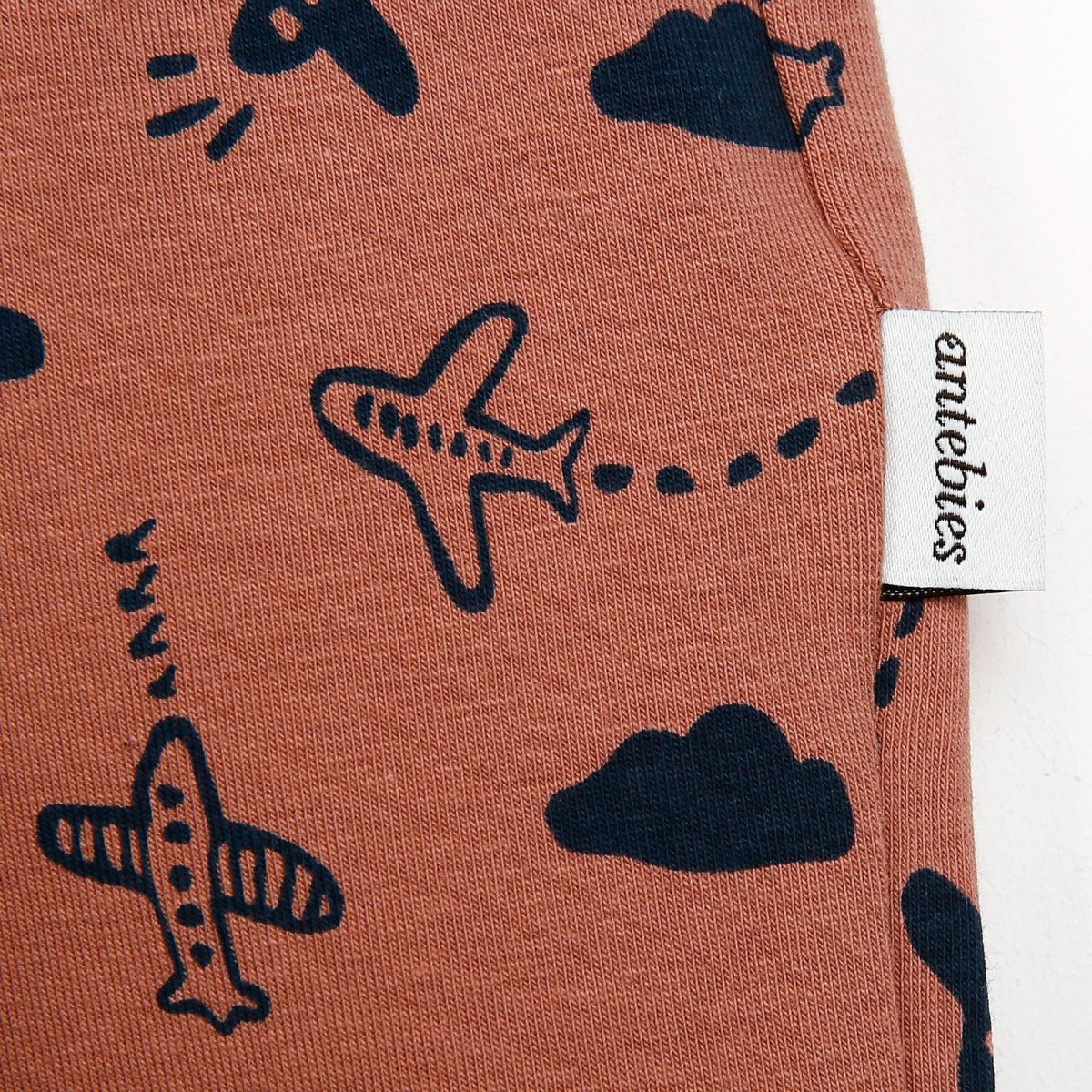 Antebies Newborn Plane Organic Footless - Light Rose - ebebek - Black Friday