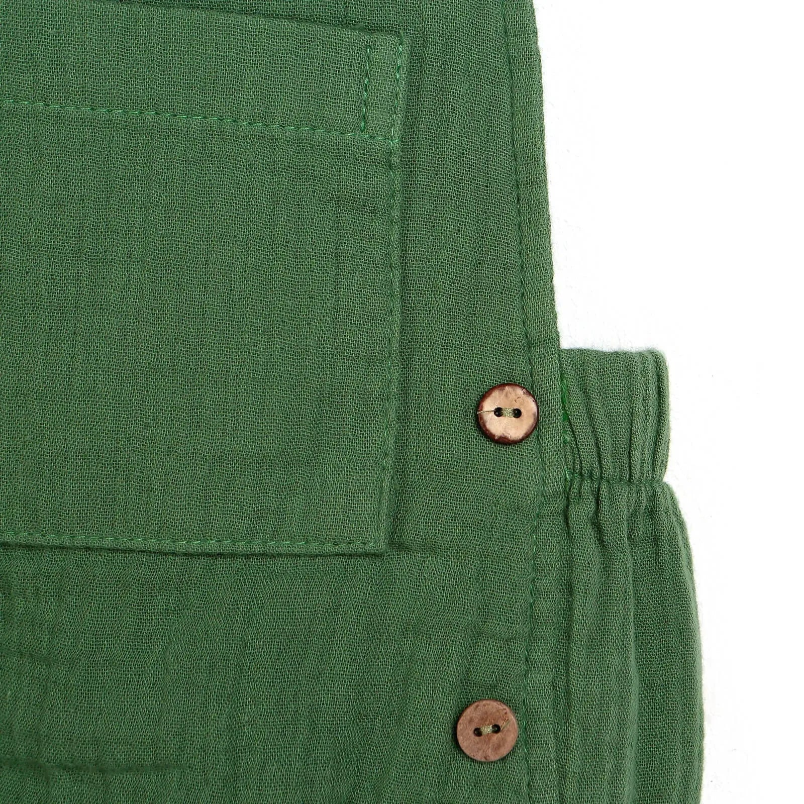 HelloBaby Newborn Muslin Romper - Green - ebebek - Black Friday