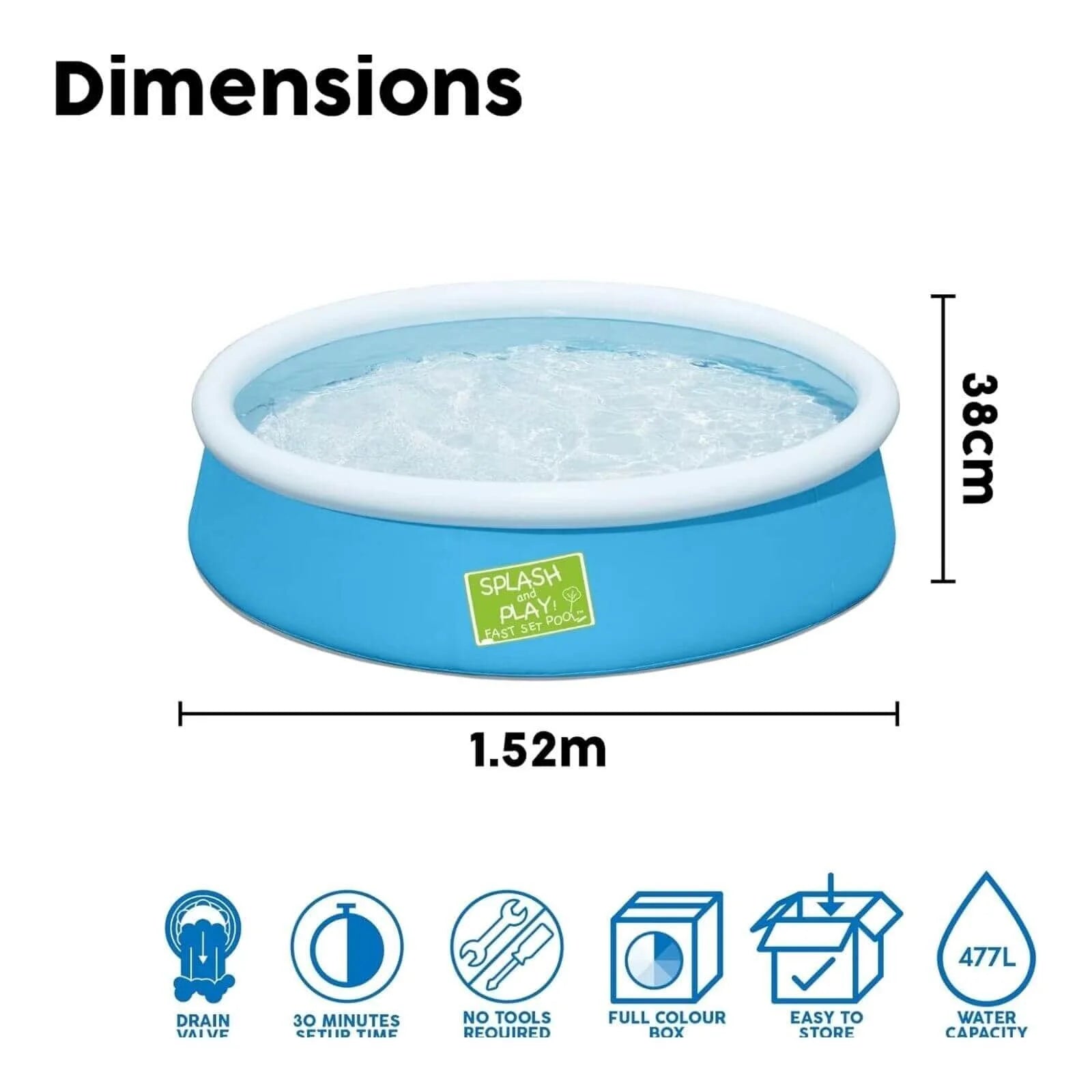 Wilton Bradley - My First Fast Set Pool (152cm) - ebebek - Black Friday