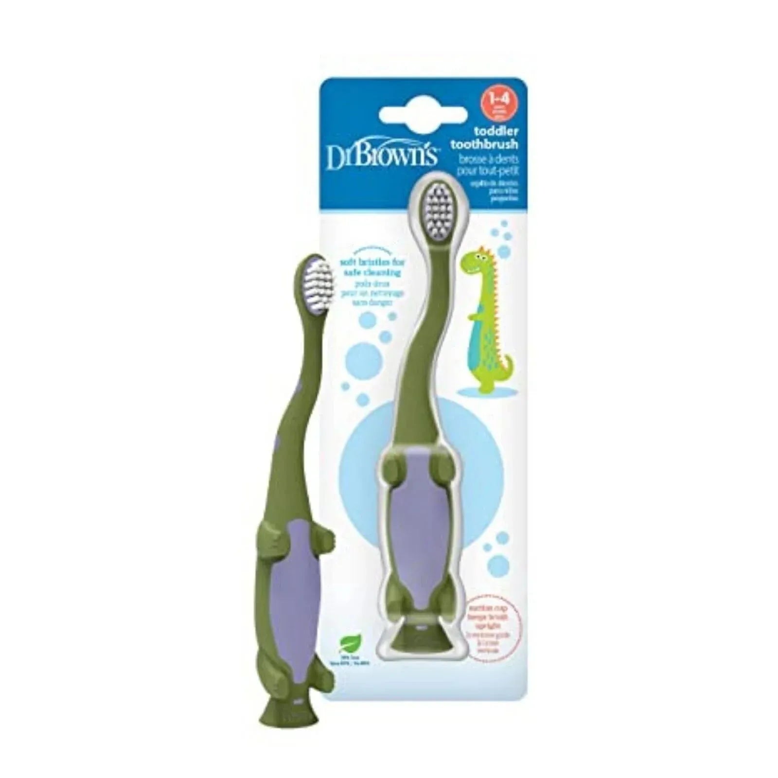 Dr. Brown's Toddler Toothbrush Dinosaur 1 - 4 years - ebebek - Black Friday