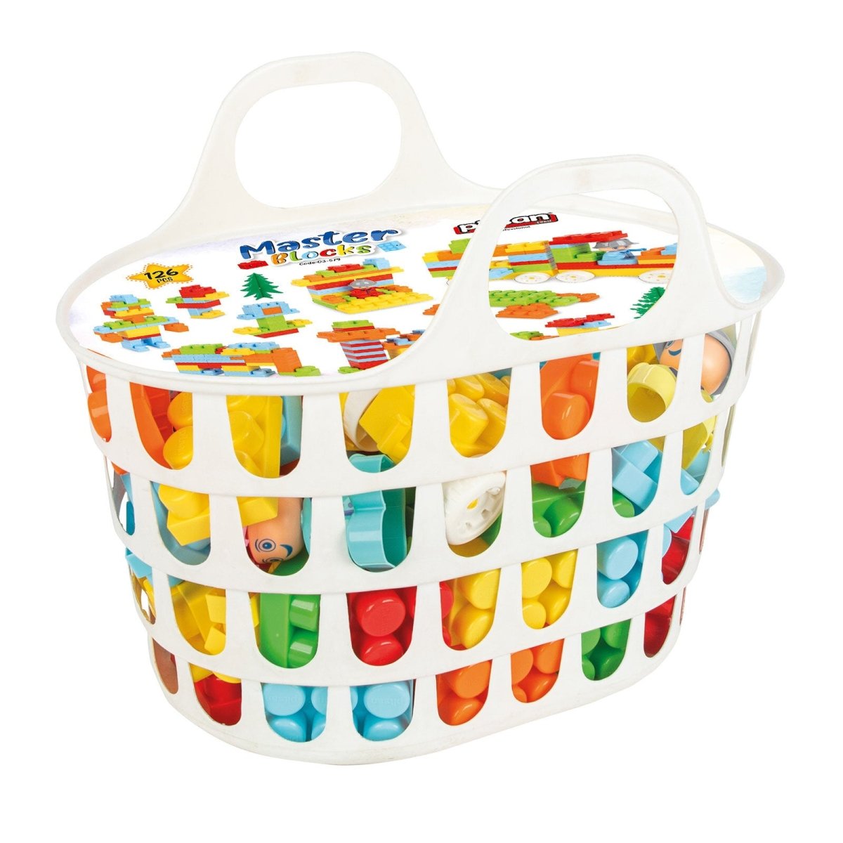 Pilsan Accessory Master Blocks with Basket (128 Pieces) - ebebek - Black Friday