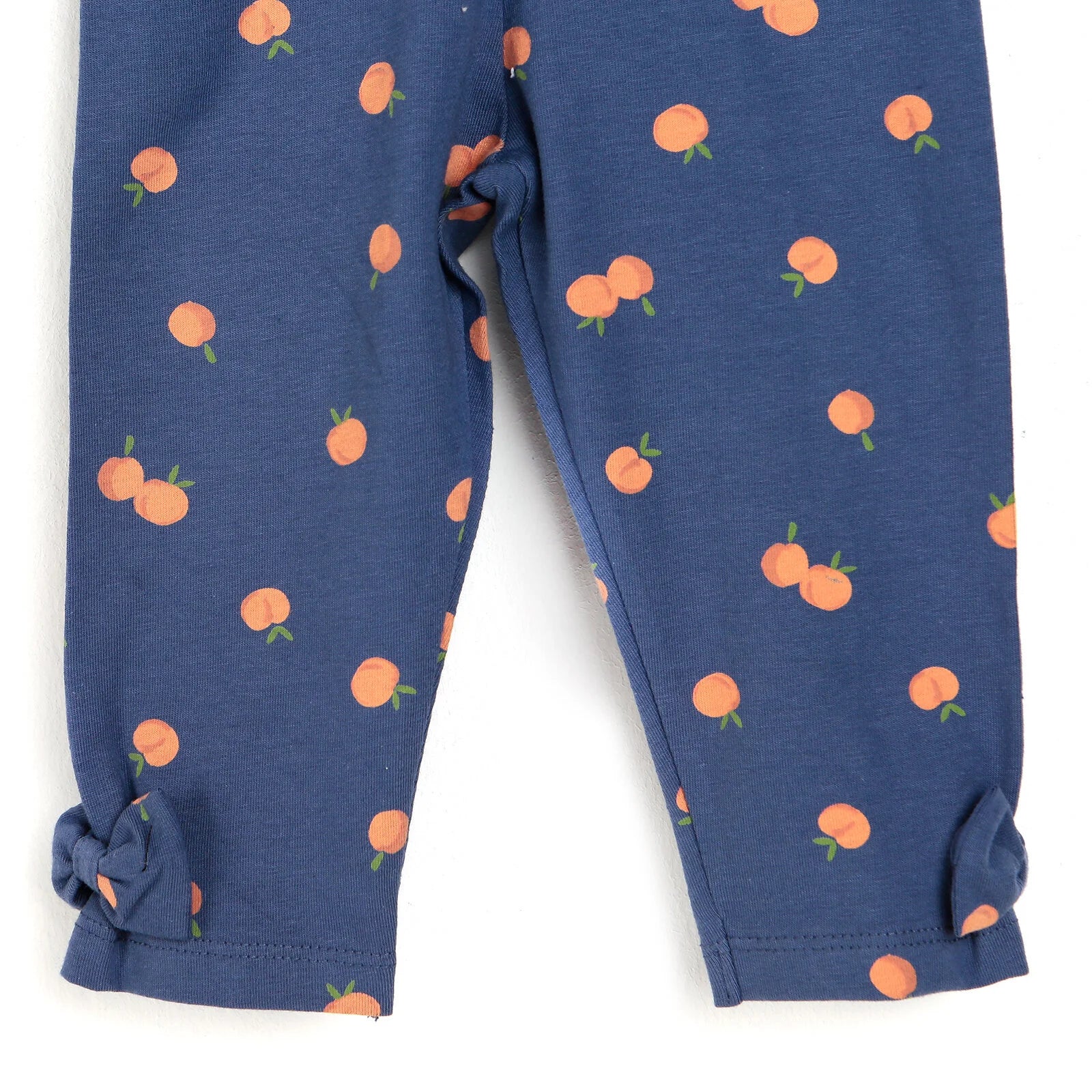 HelloBaby Basic Baby Girl Striped Bow Leggings - Dark Blue - ebebek - Black Friday