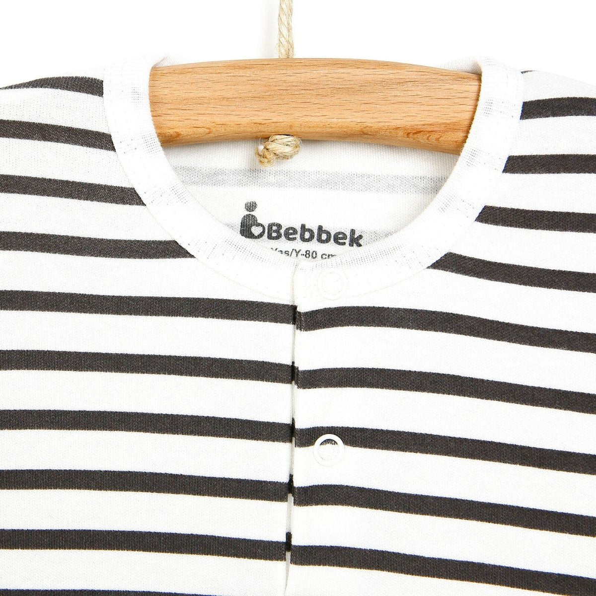 Bebbek Newborn Sweatshirt Footless Bottom - Brown - ebebek - Black Friday