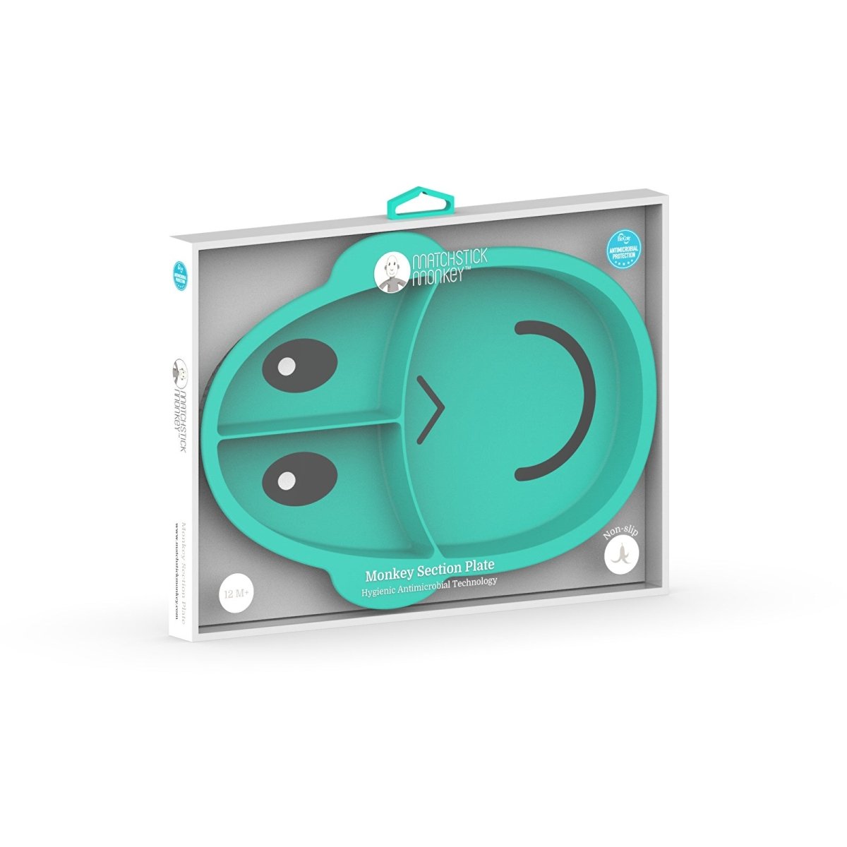 Matchstick Monkey Section Plate - Green - ebebek - Black Friday