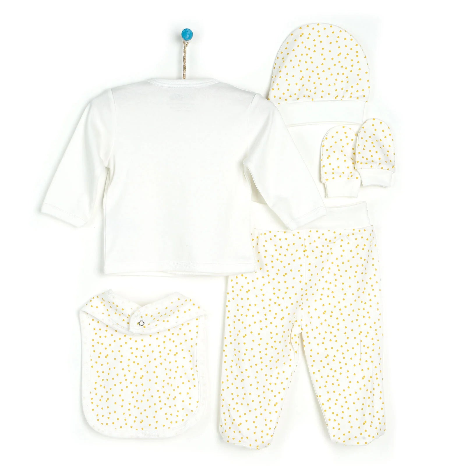 HelloBaby Sunshine 5 - Piece Newborn Starter Set - Ecru - Ecru - ebebek - Black Friday