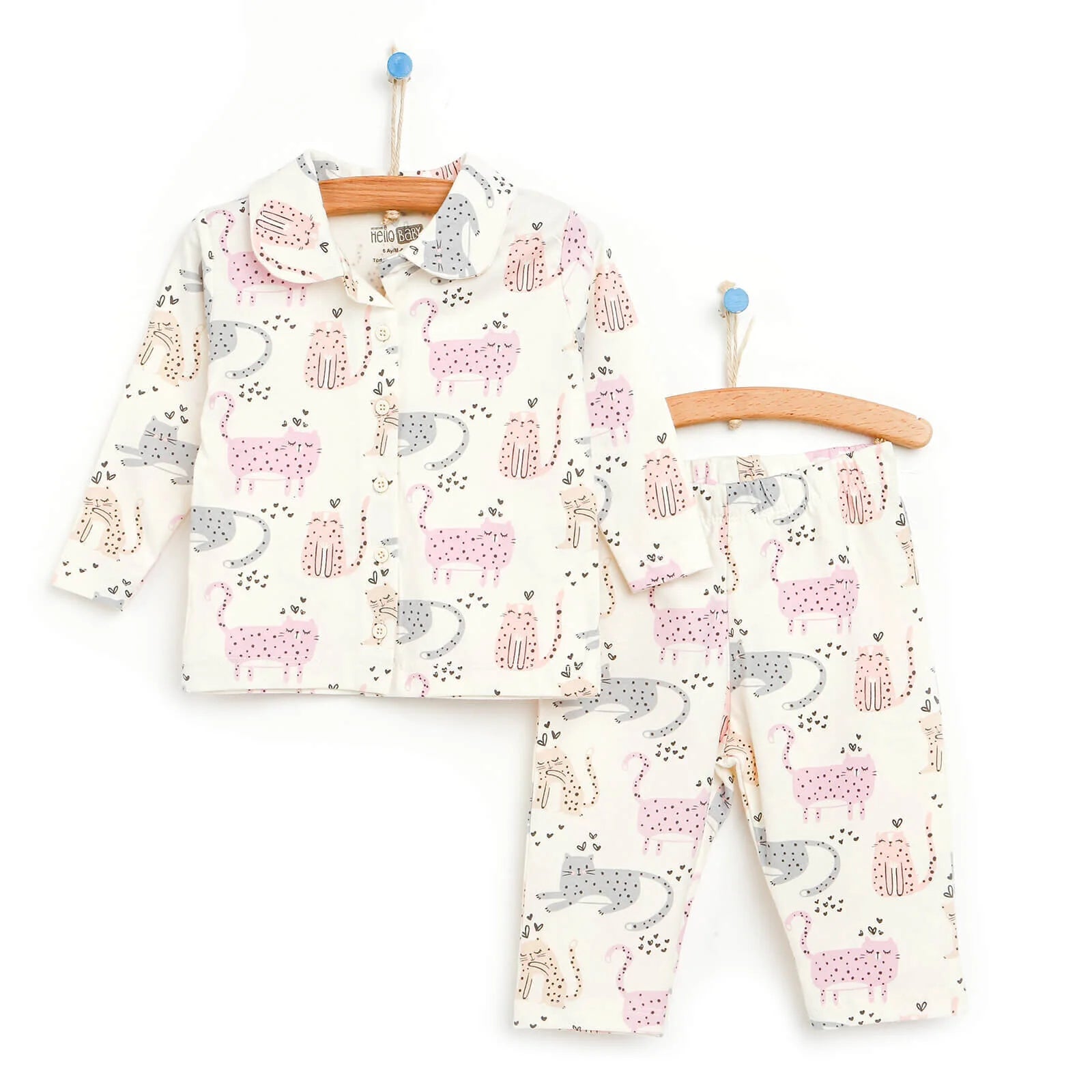HelloBaby Basic Baby Girl Pyjamas Set - Multicolour - ebebek - Black Friday