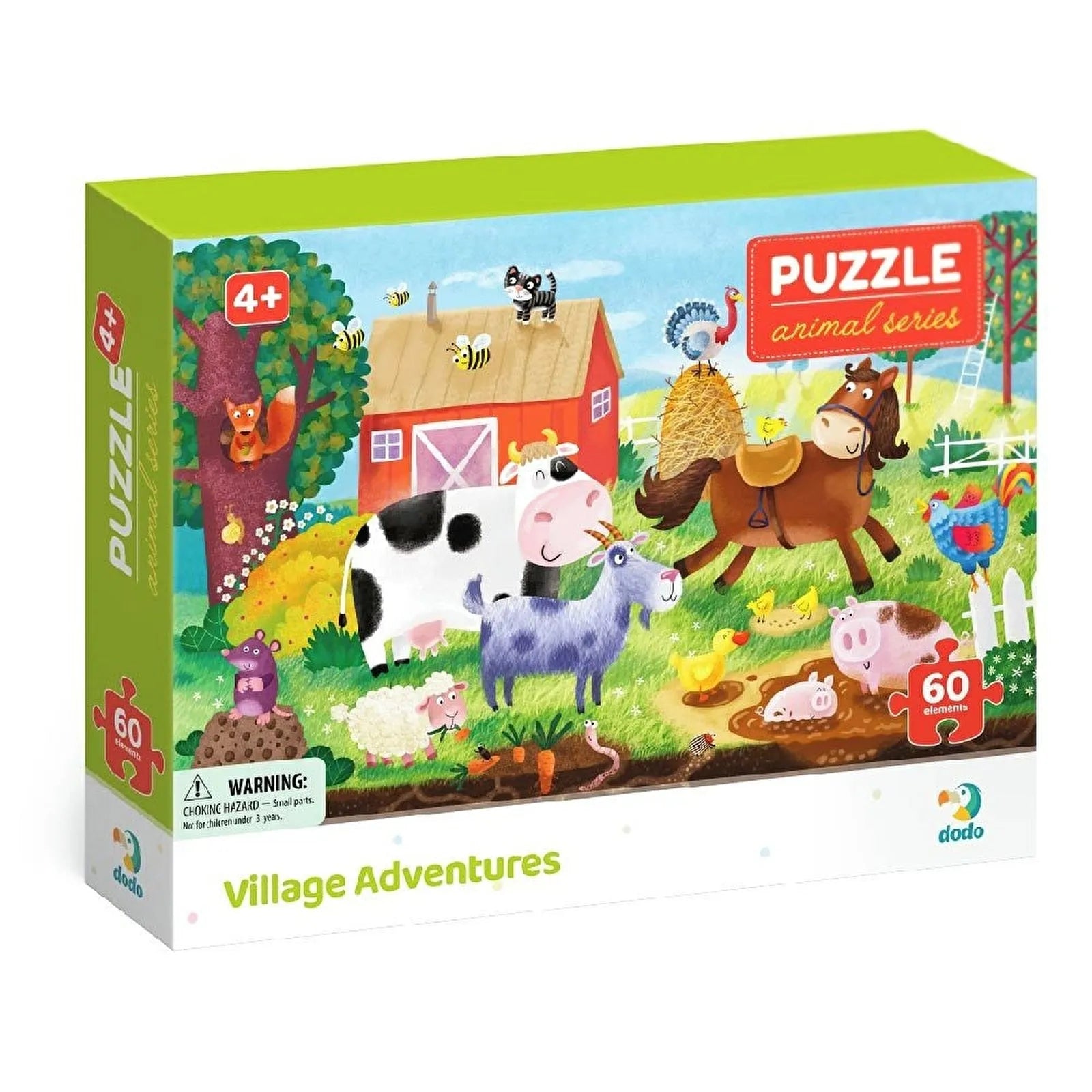 Dodo Puzzle Village Adventures 60 pcs - ebebek - Black Friday
