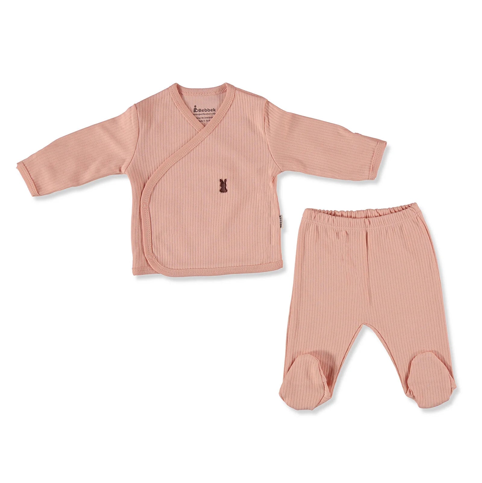 Bebbek Camisole Wrapover 4 Pcs Newborn Gift Starter Set - Salmon - ebebek - Black Friday