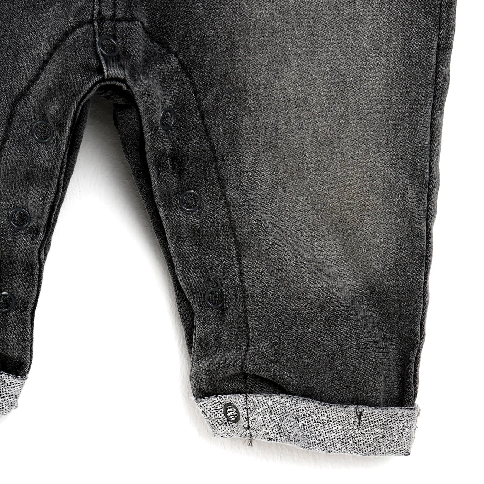 HelloBaby Overall Shorts - Sweatshirt - Anthracite - ebebek - Black Friday