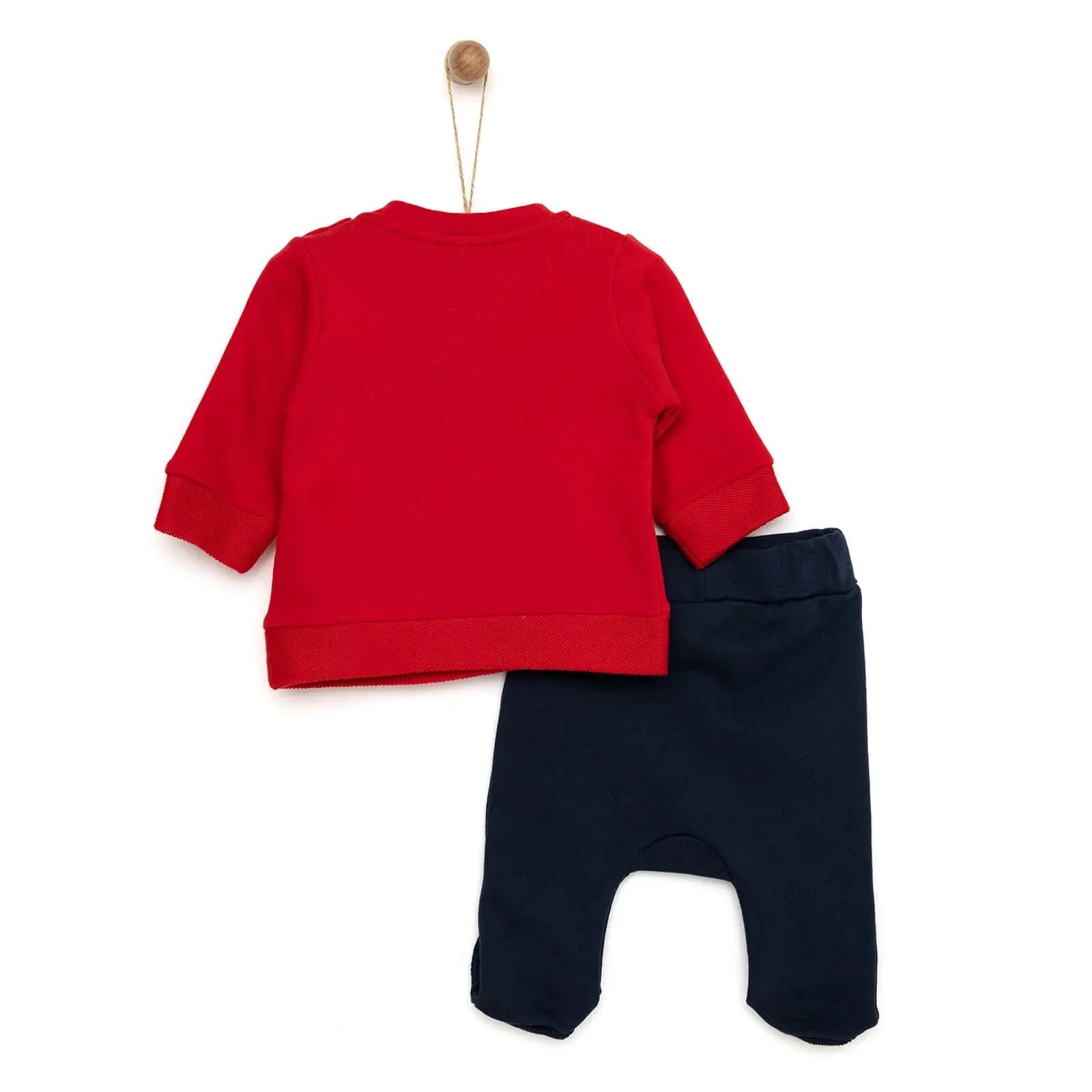 HelloBaby Snowman Sweatshirt - Footed Bottom - Red - ebebek - Black Friday