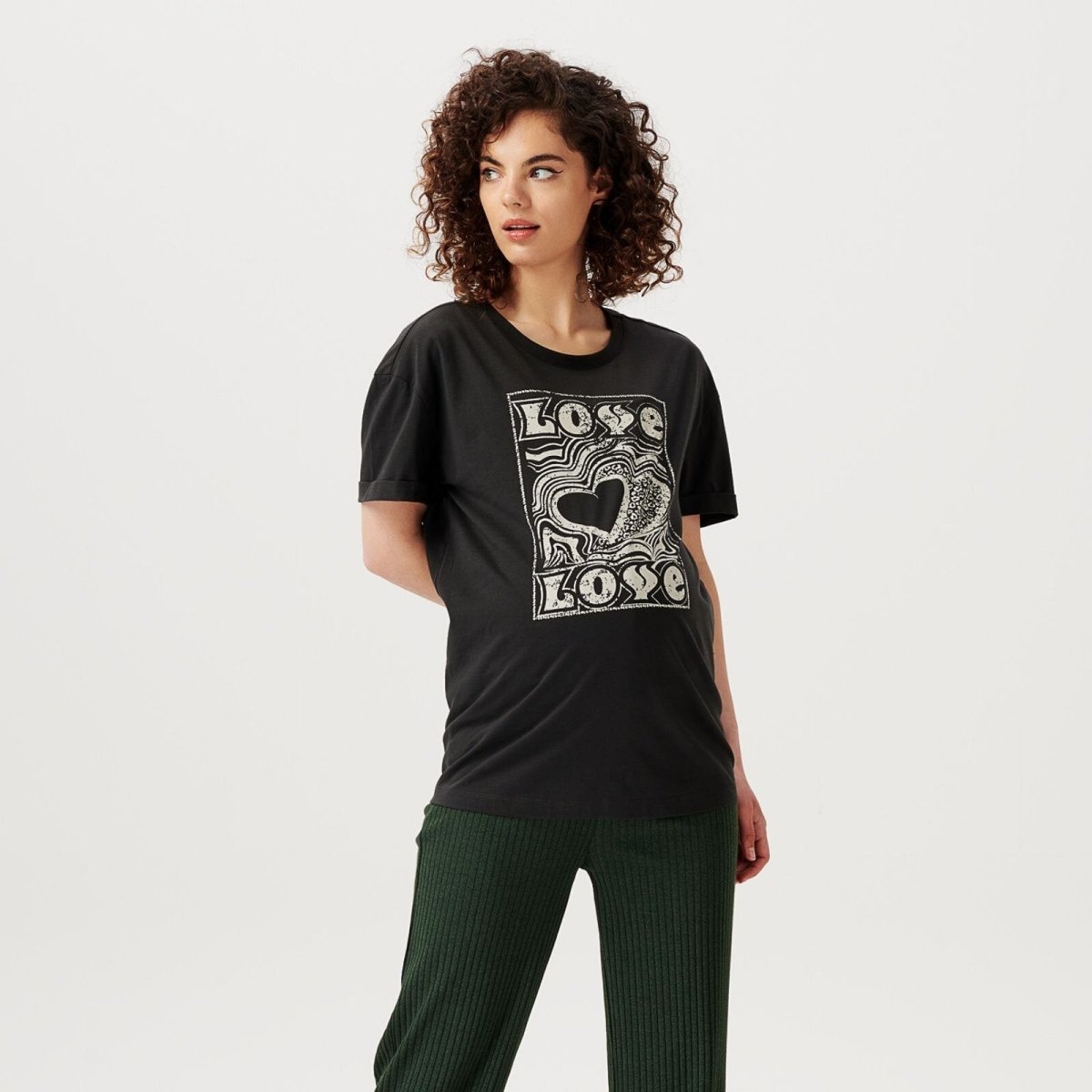 Supermom T-shirt Annan Love - Anthracite - ebebek - Black Friday