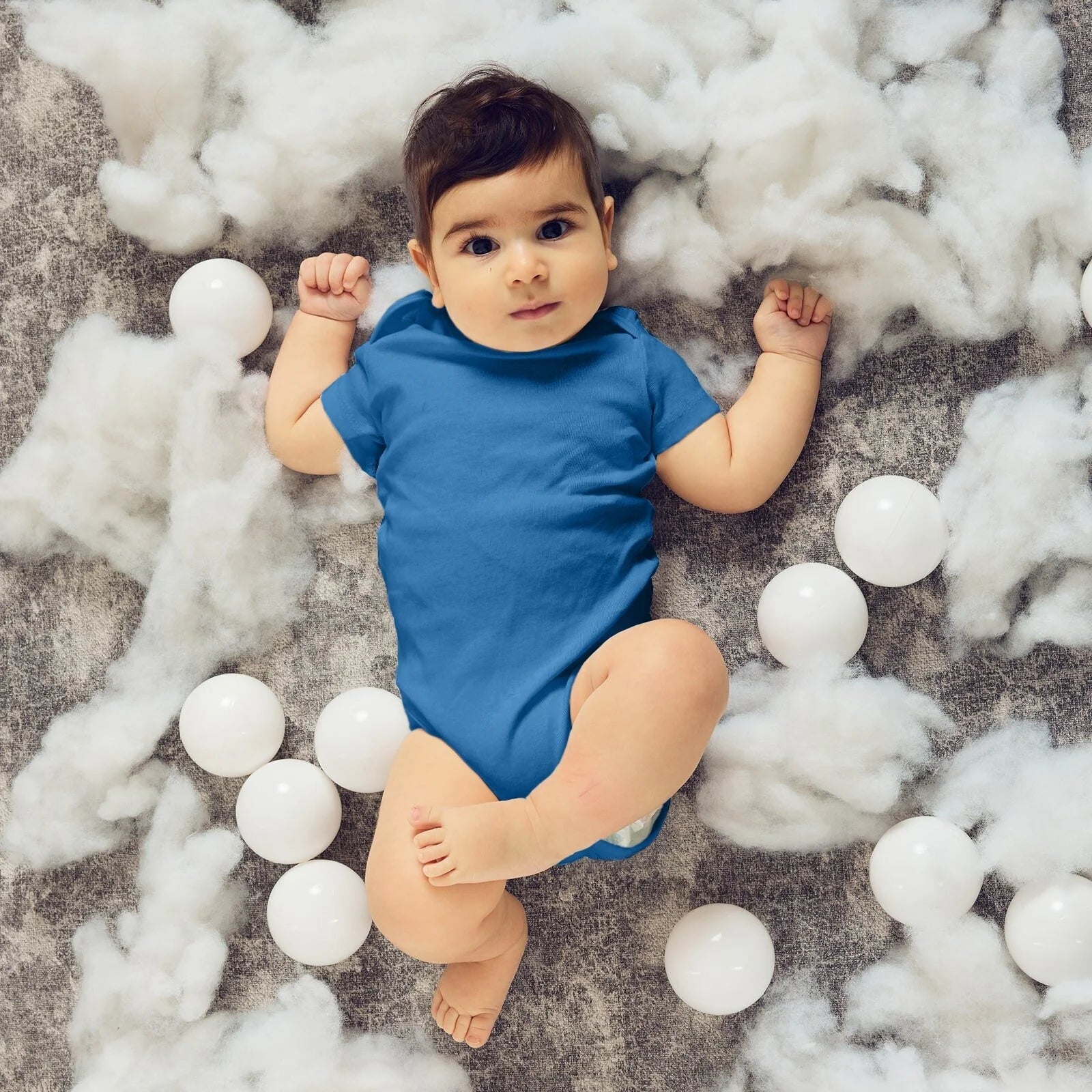 HelloBaby Short Sleeve Bodysuit 3pcs - Blue - ebebek - Black Friday